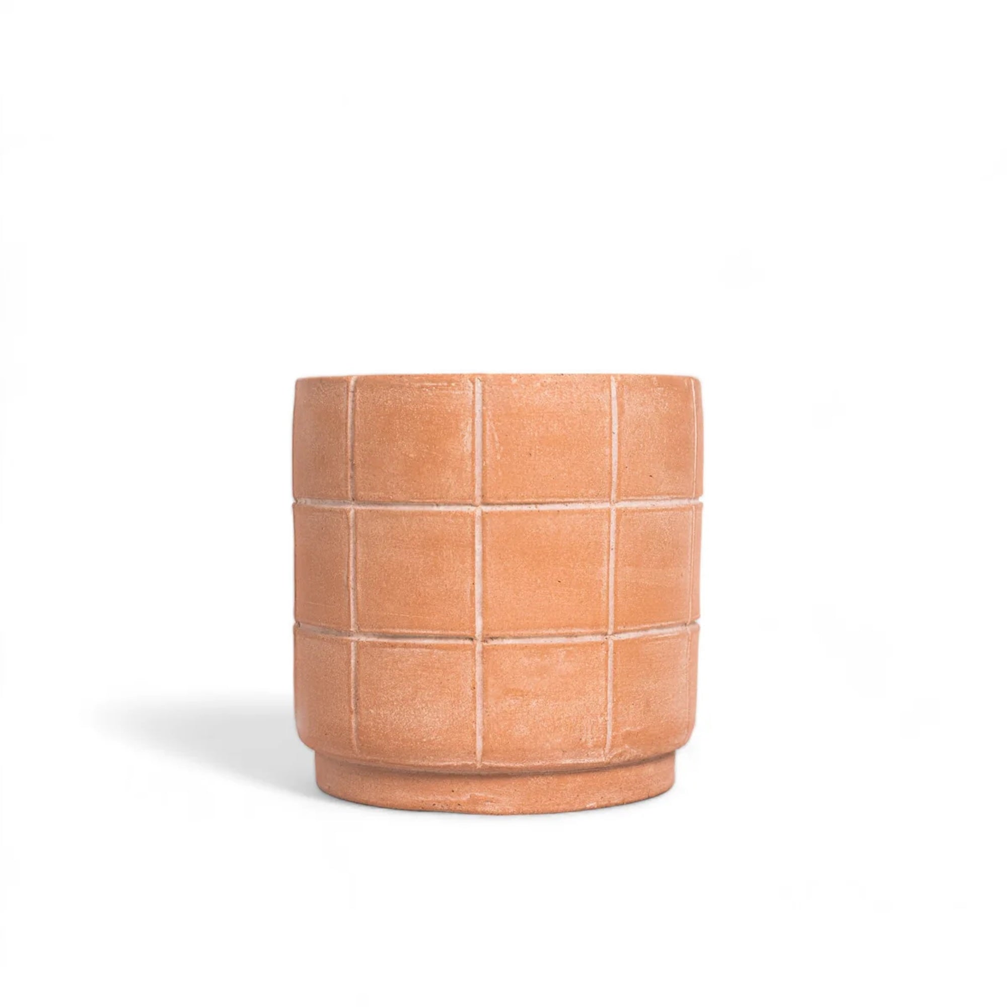 Powered by People Planters Grid Terracotta Planter - Small