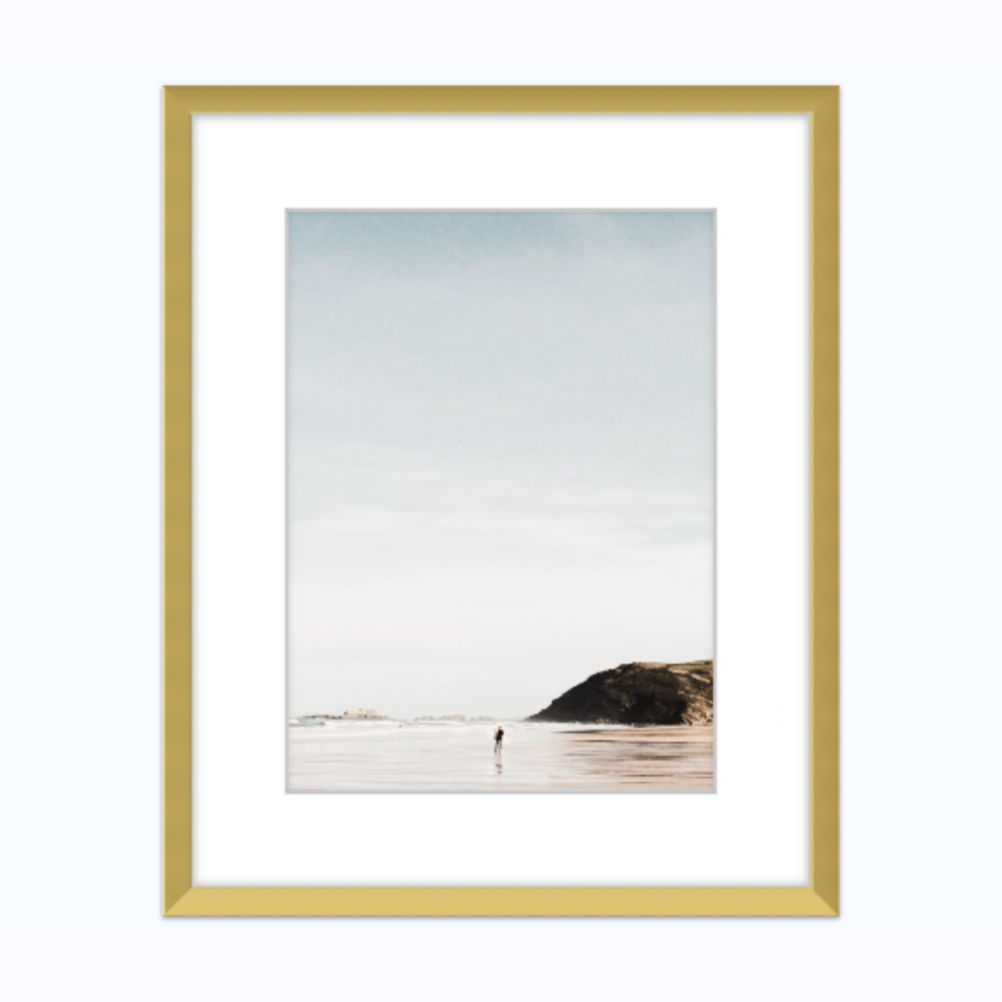 Shelf Love Collective frame 5x7 / With 2" Mat Gold Metal Frame