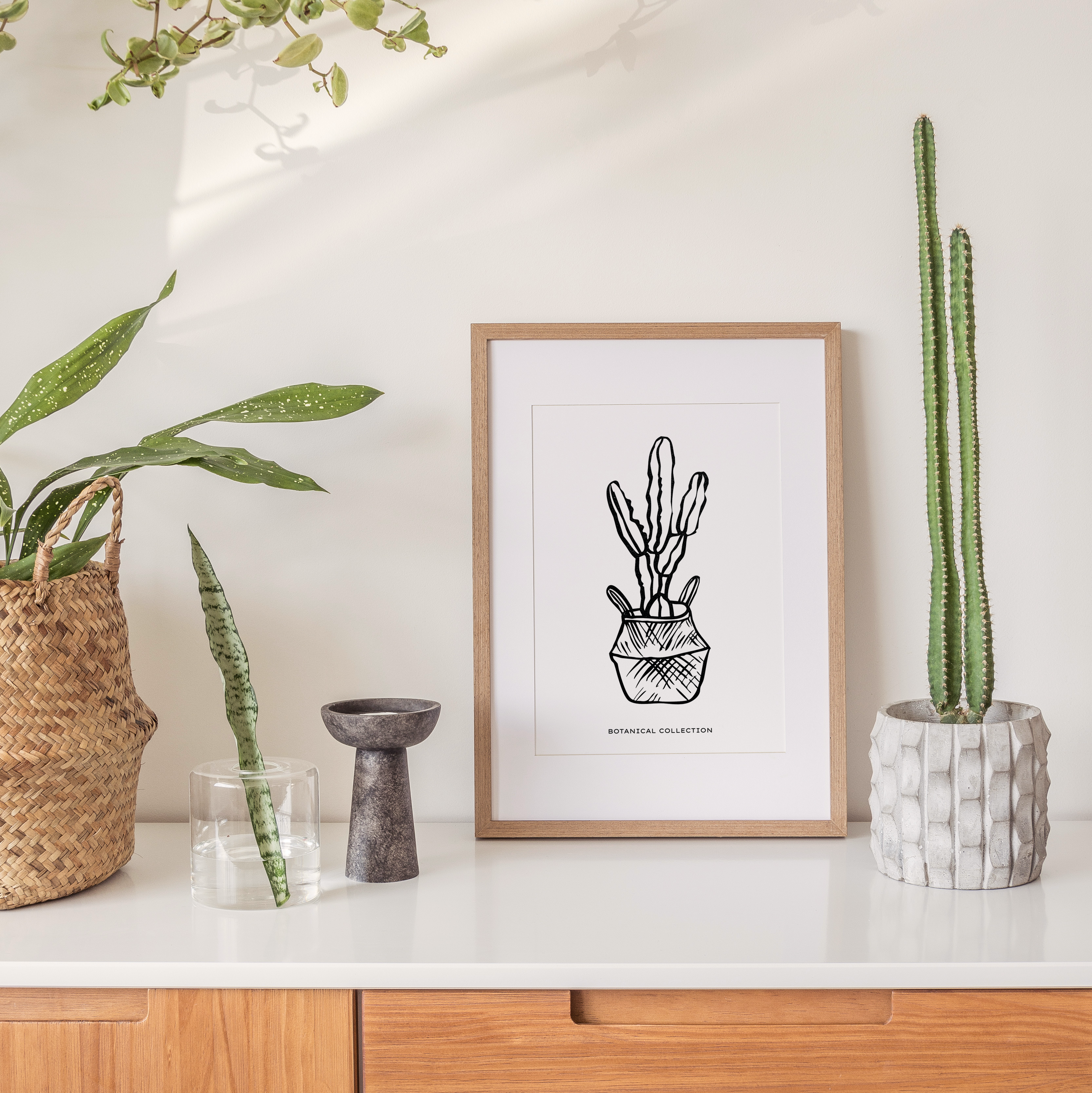 Shelf Love Collective graphic art print Cactus 02 Art Print