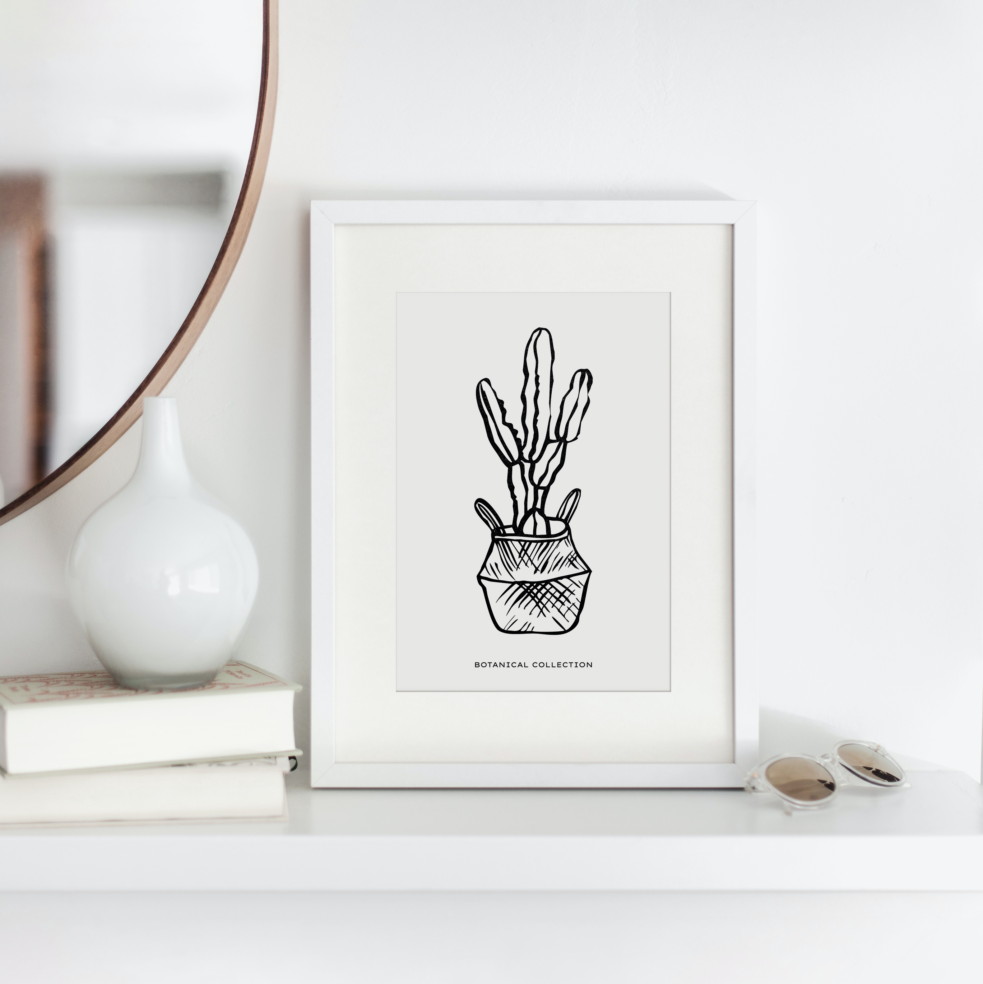 Shelf Love Collective graphic art print Cactus 02 Art Print