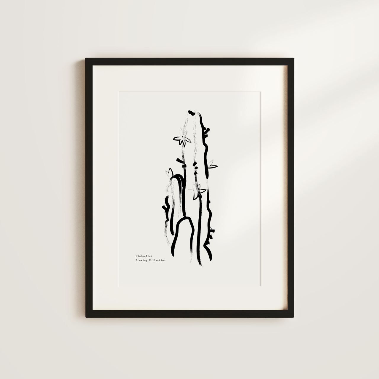 Shelf Love Collective graphic art print Cactus Drawing Art Print