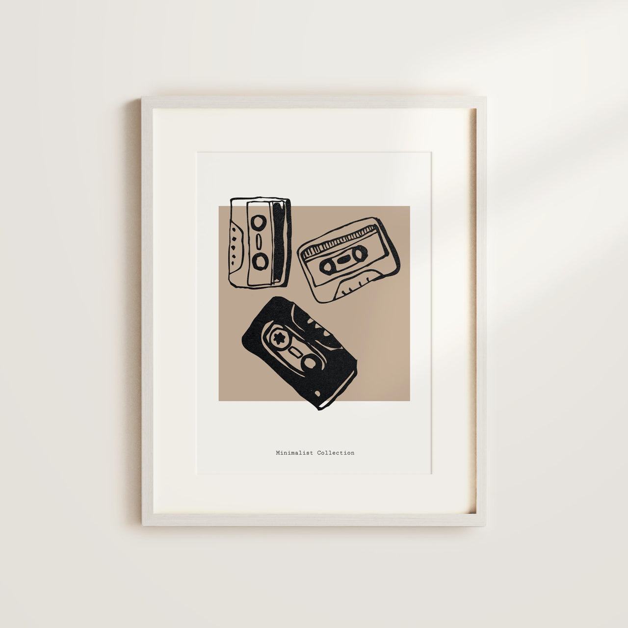 Shelf Love Collective graphic art print Cassettes Art Print