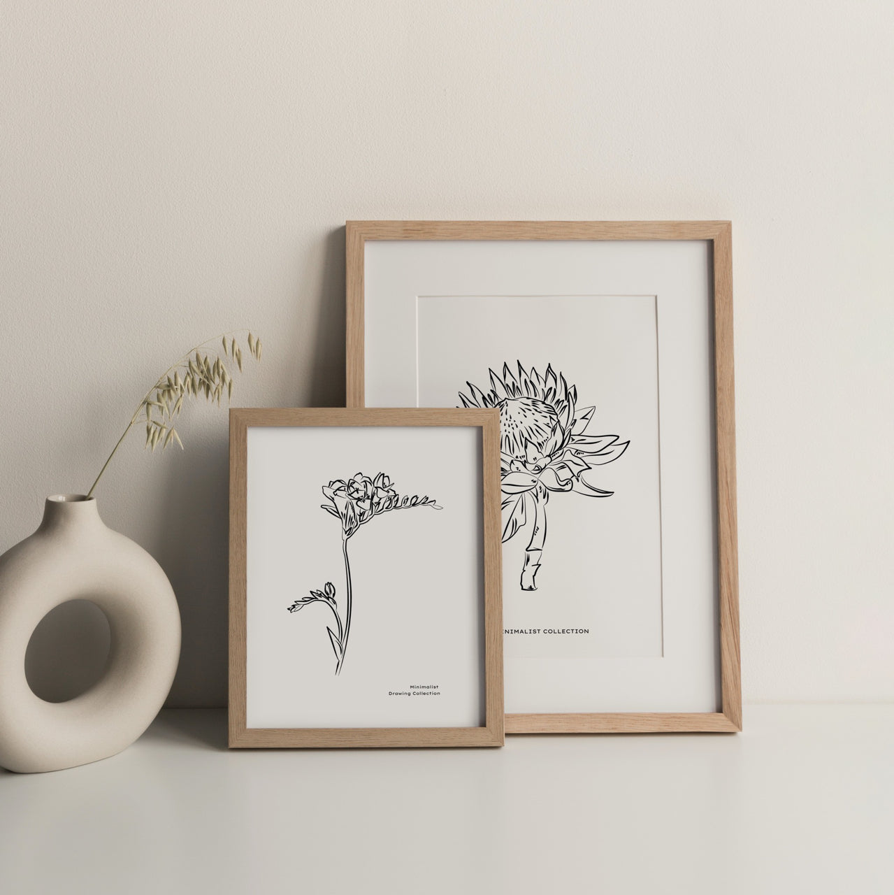 Shelf Love Collective graphic art print Minimalist Flower 02 Art Print