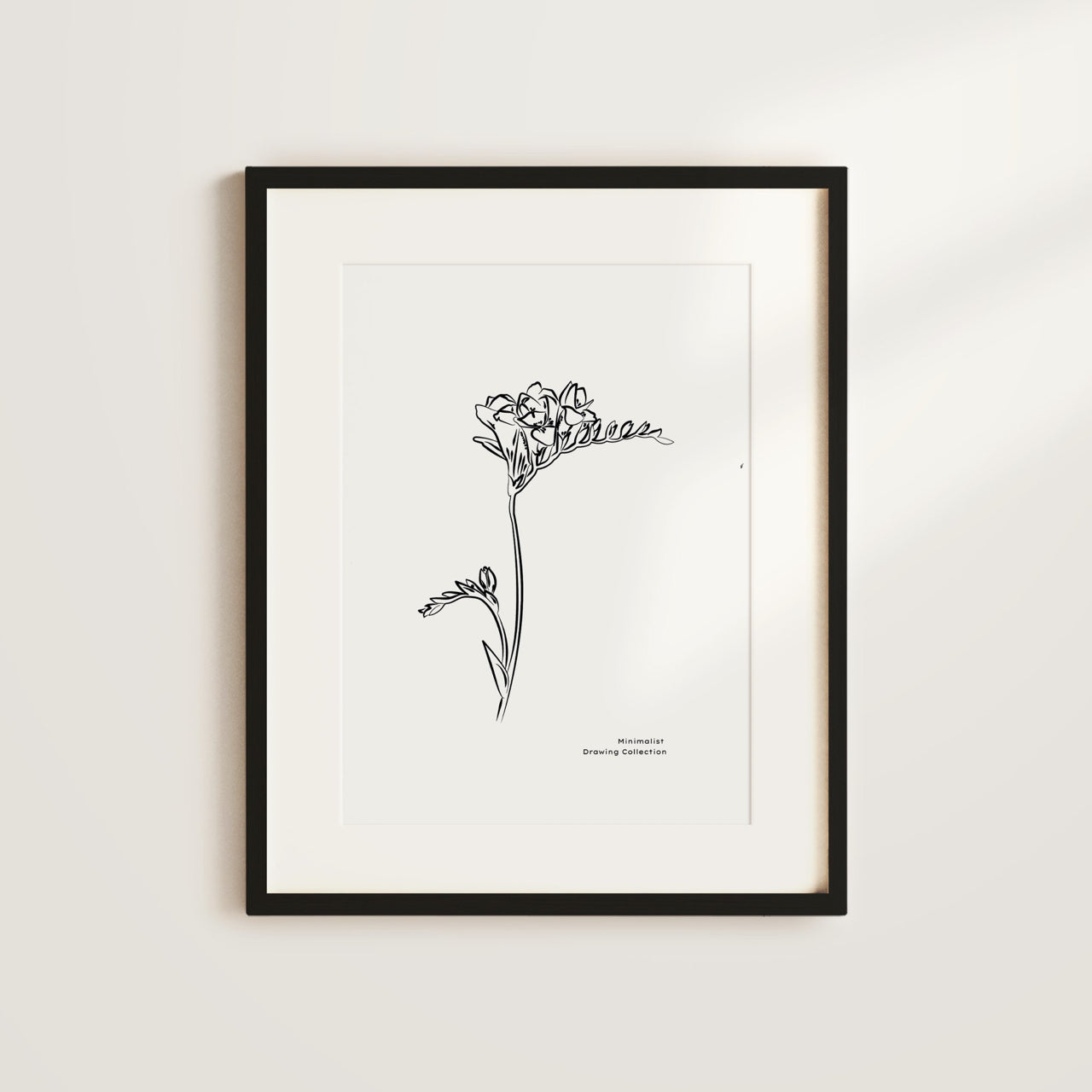 Shelf Love Collective graphic art print Minimalist Flower 02 Art Print