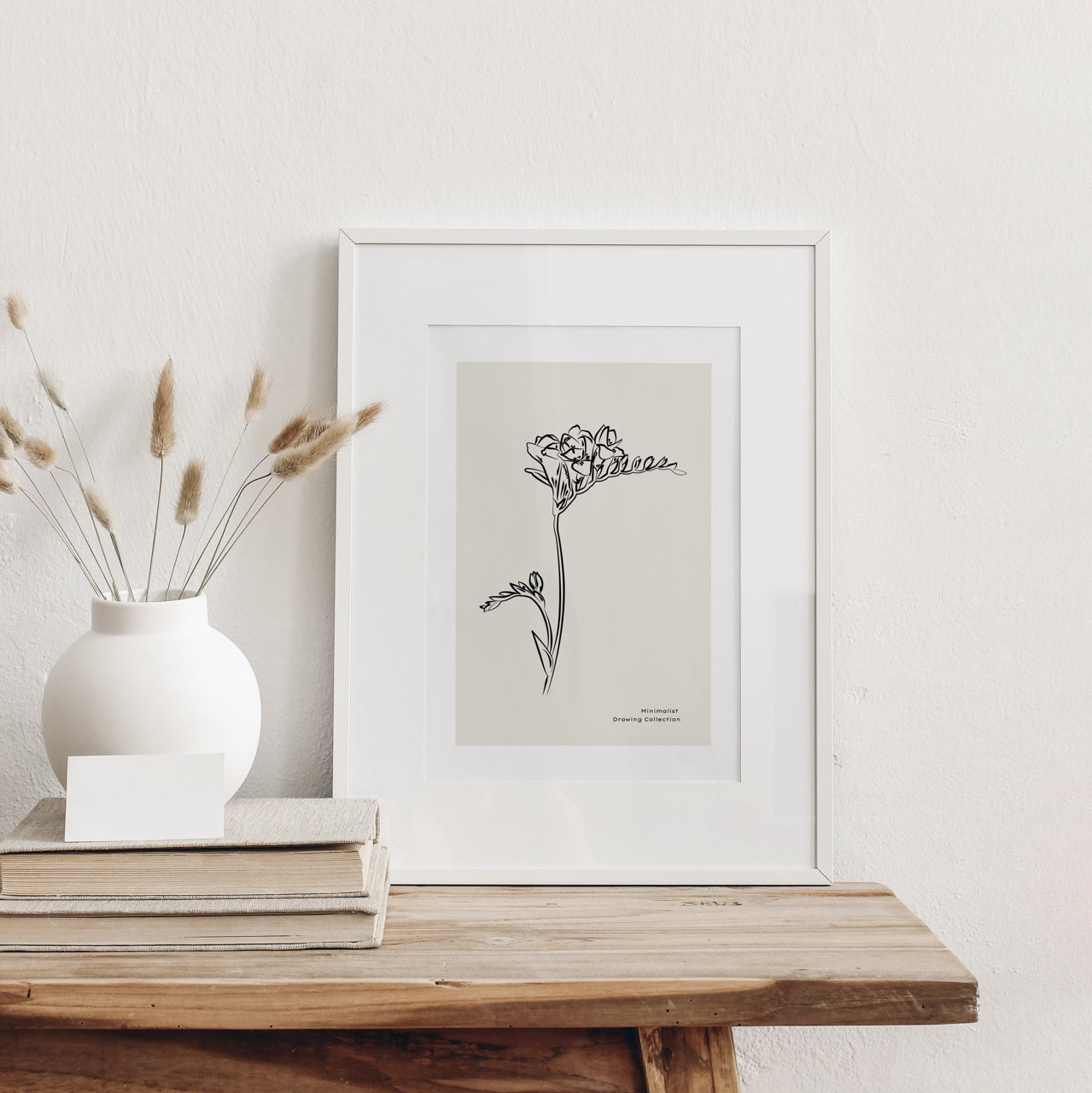 Shelf Love Collective graphic art print Minimalist Flower 02 Art Print