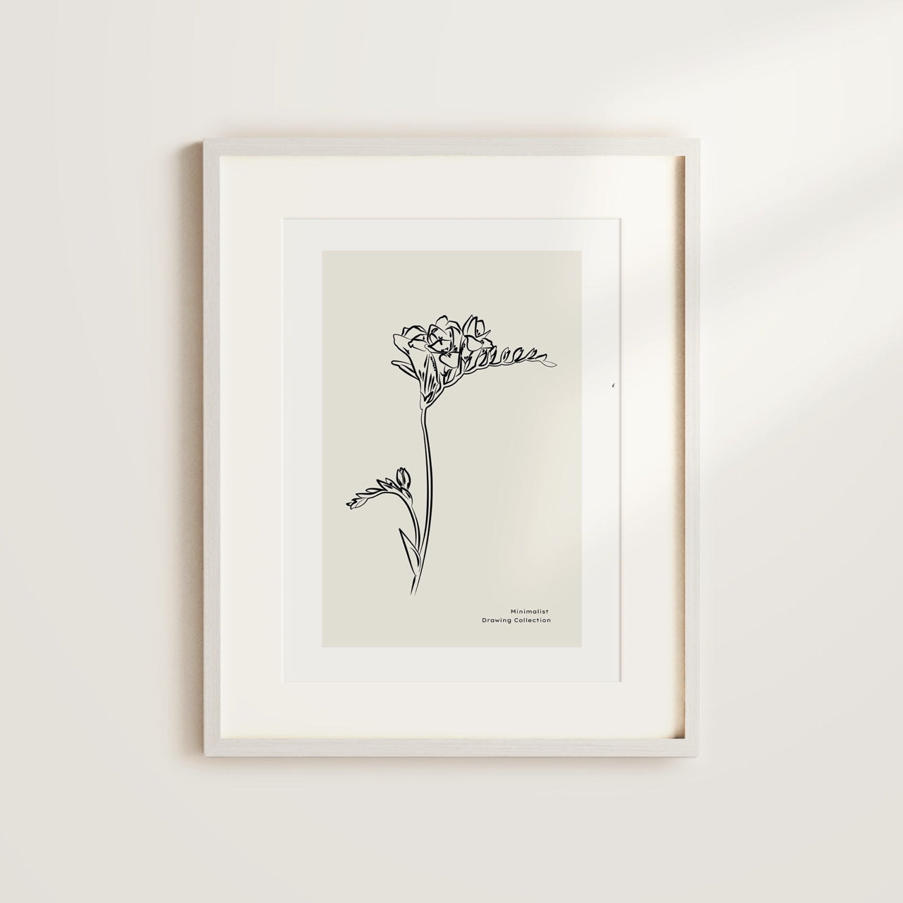 Shelf Love Collective graphic art print Minimalist Flower 02 Art Print