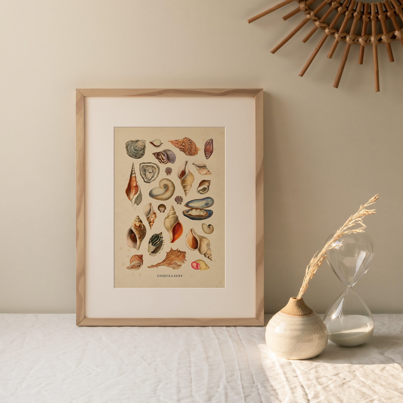 Shelf Love Collective graphic art print Shells Art Print