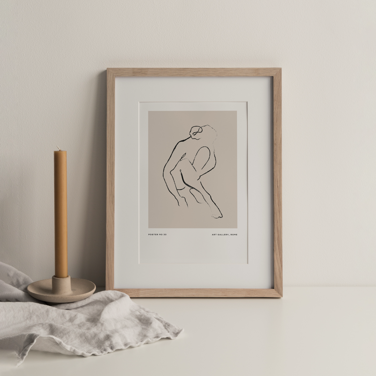 Shelf Love Collective graphic art print Woman Line Drawing Art Print