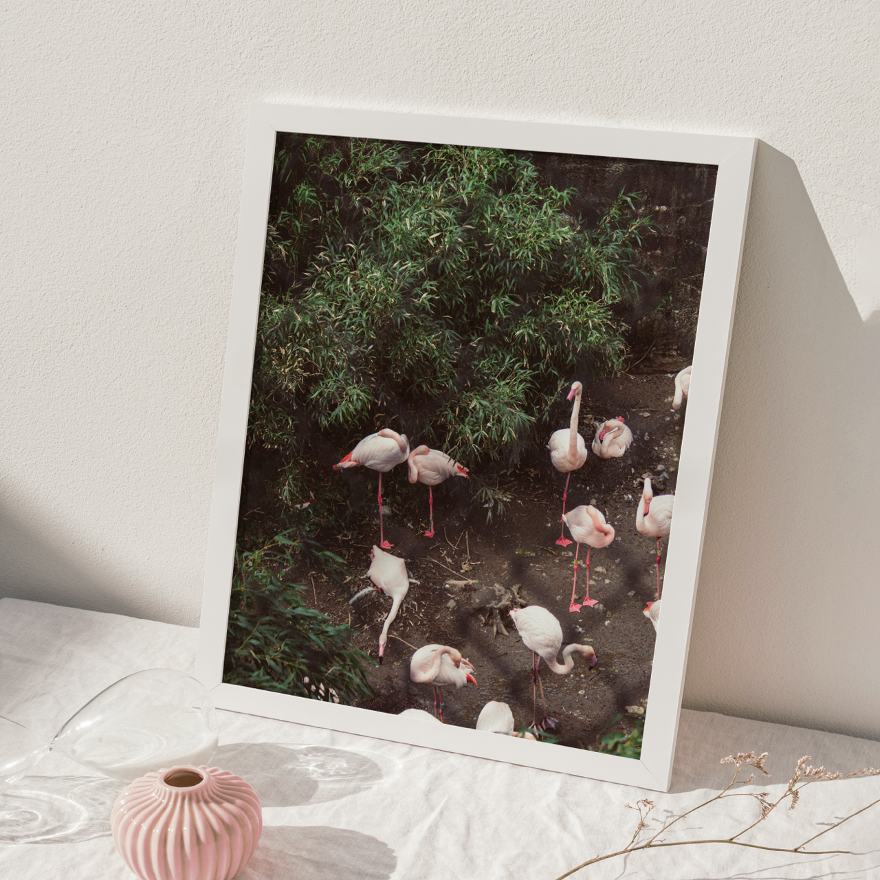 Shelf Love Collective photography art print Flamingos Art Print