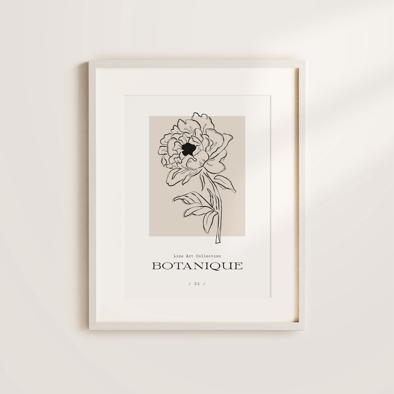 Shelf Love Print Shop graphic art print 5x7 / Neutral two-tone Botanique 01 Art Print