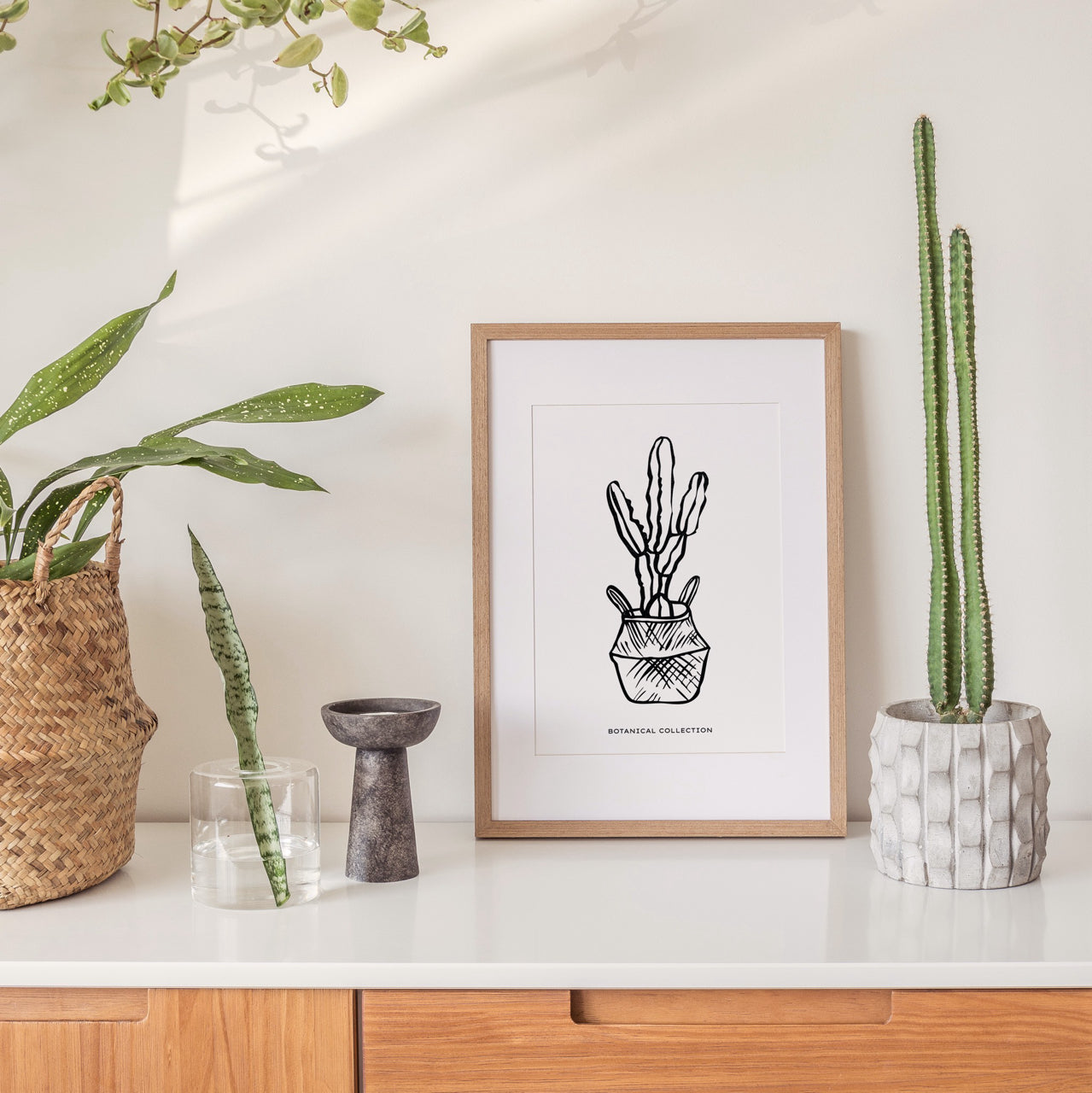 Shelf Love Print Shop graphic art print Cactus 02 Art Print