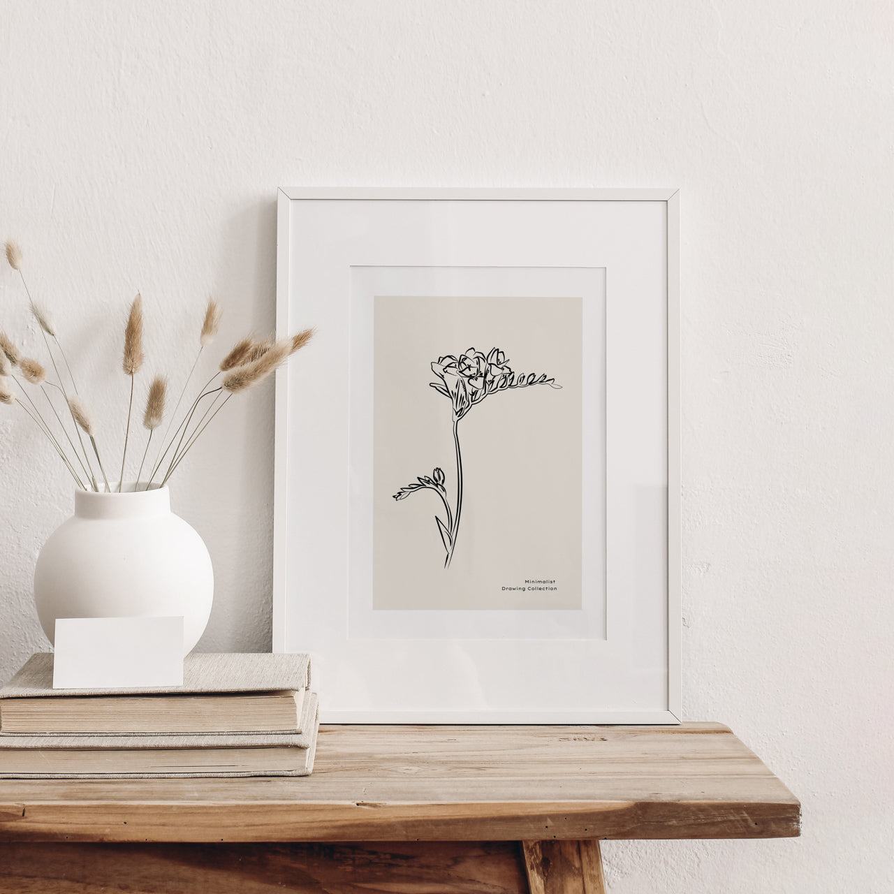 Shelf Love Print Shop graphic art print Minimalist Flower 02 Art Print