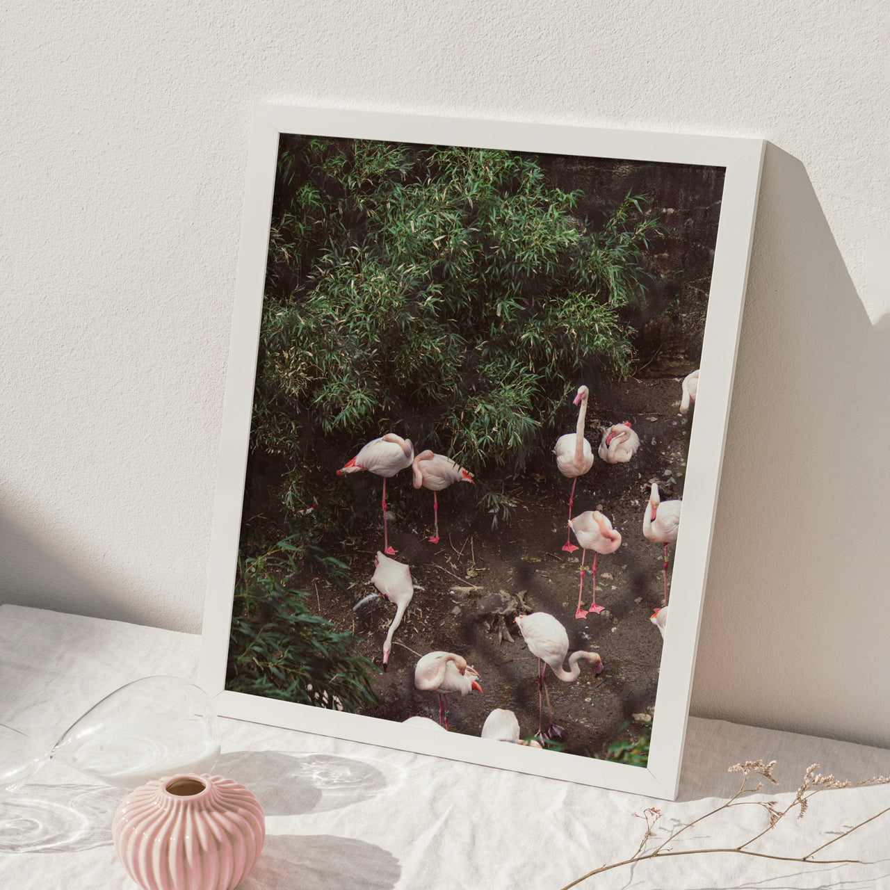 Shelf Love Print Shop photography art print Flamingos Art Print