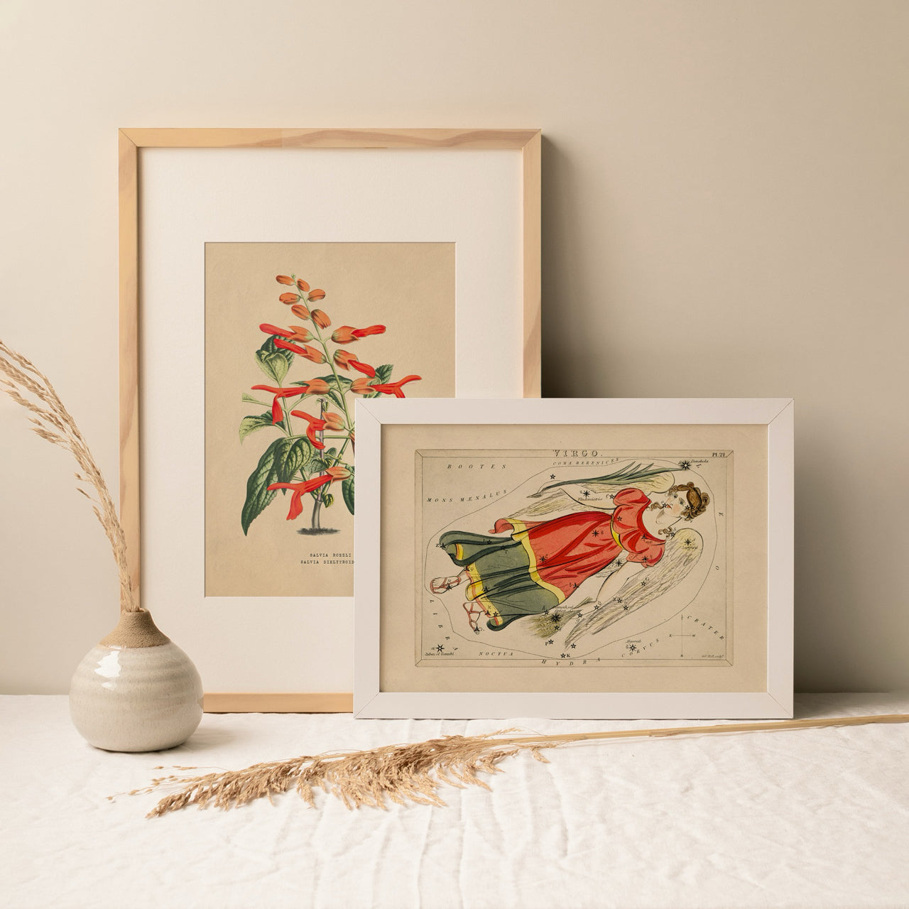 Shelf Love Print Shop vintage art print Virgo Art Print