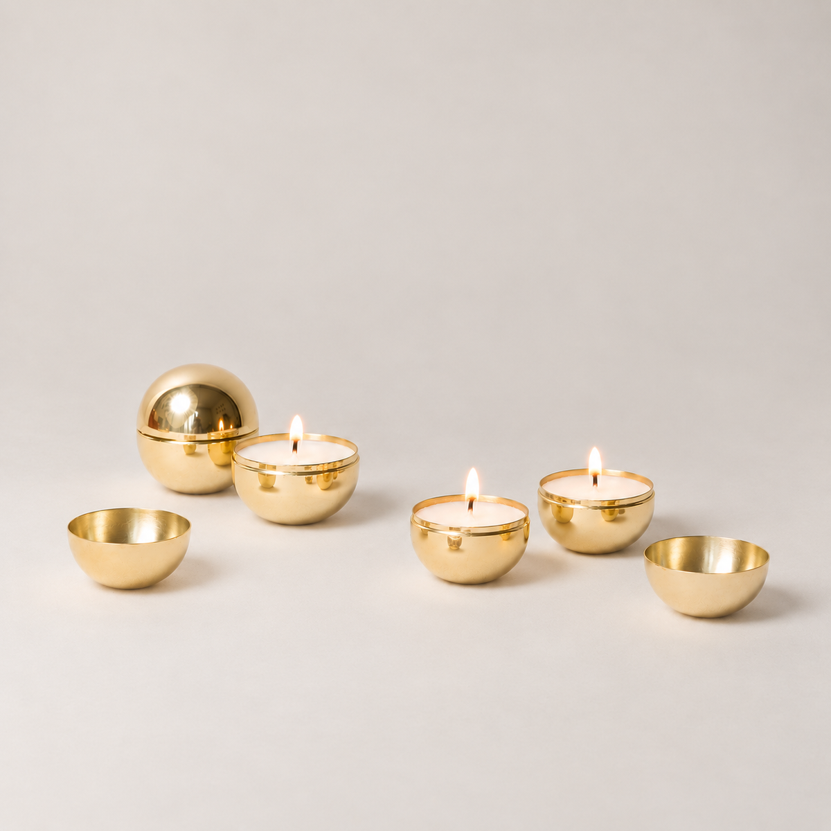The Collective Home Candles Sphere Travel Candles - Set of 4