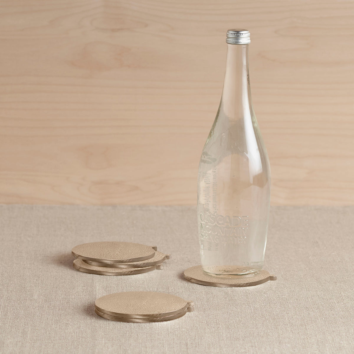 The Collective Home Coasters Stinson Antique Brass Coasters - Set of 6