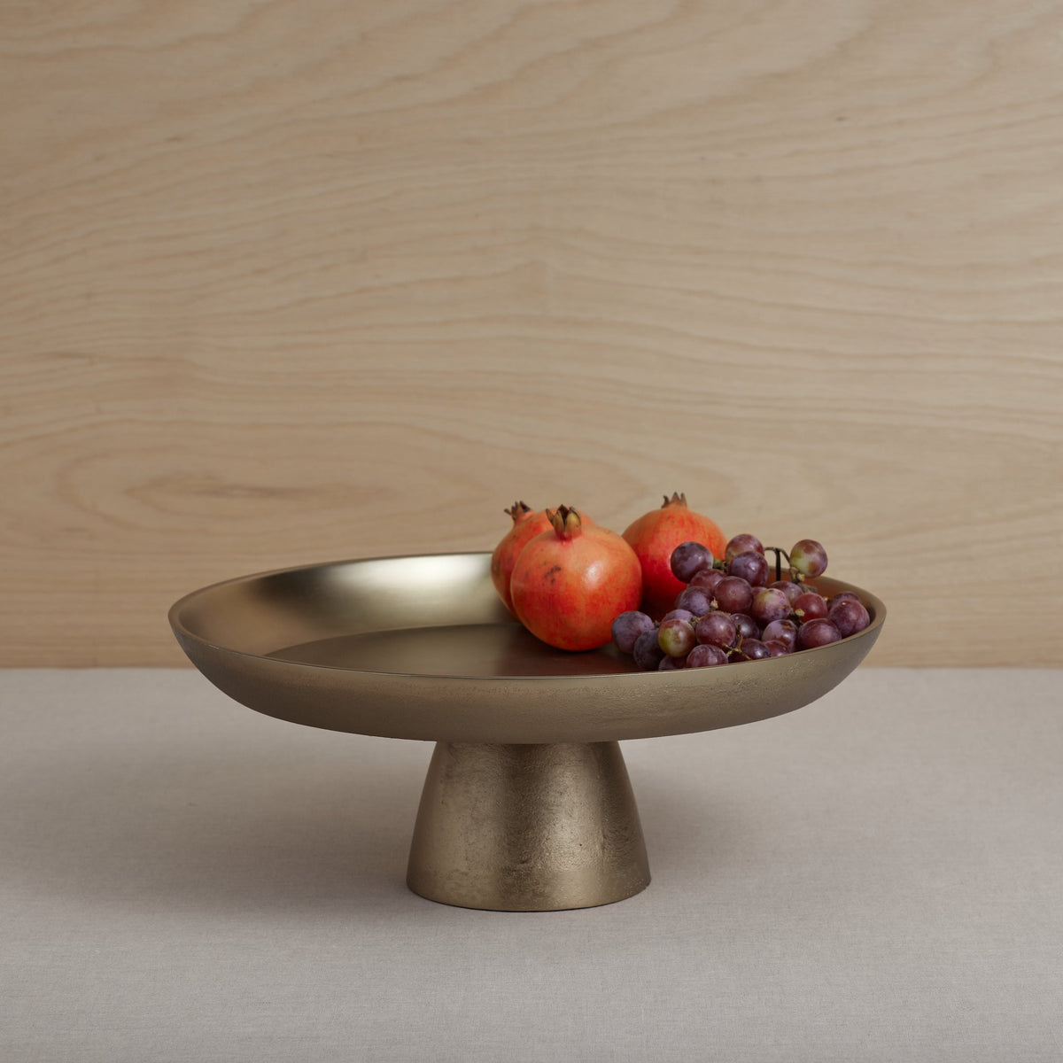 The Collective Home Serveware Stinson Antique Brass Large Pedestal