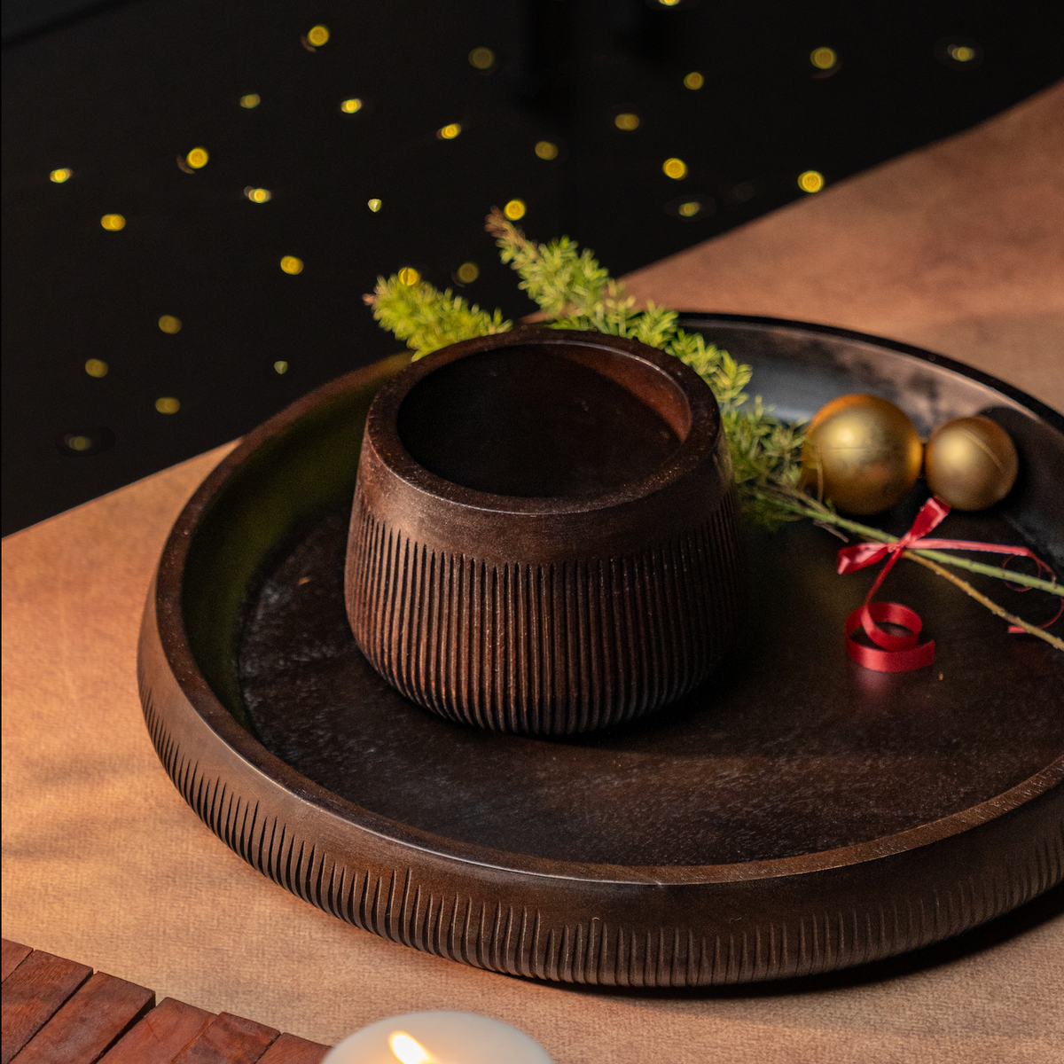 The Collective Home Serving Bowls Chiseled Leila Bowl