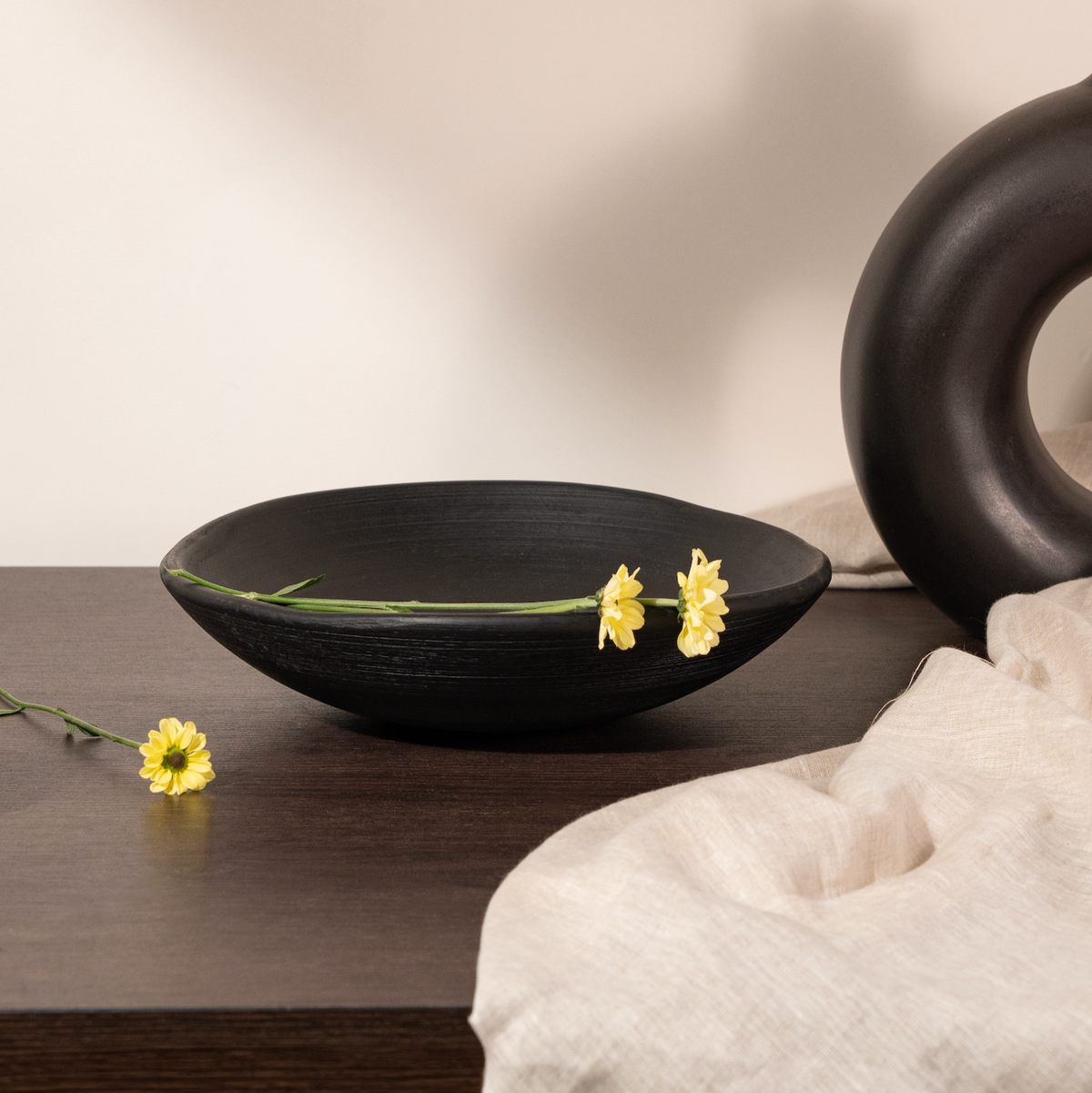 The Collective Home Serving Bowls Groove Shallow Bowl