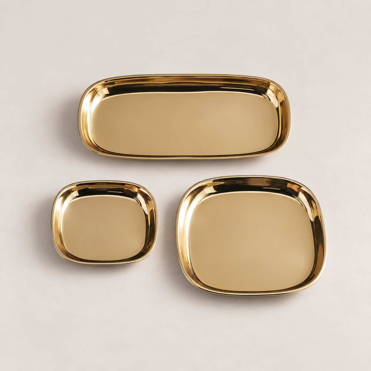 The Collective Home Trays & Risers Aurum Polished Brass Tray