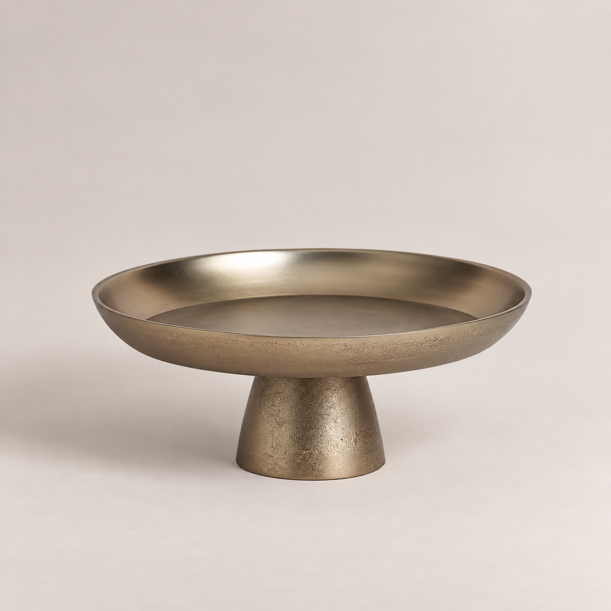 The Collective Home Trays & Risers Stinson Antique Brass Large Pedestal