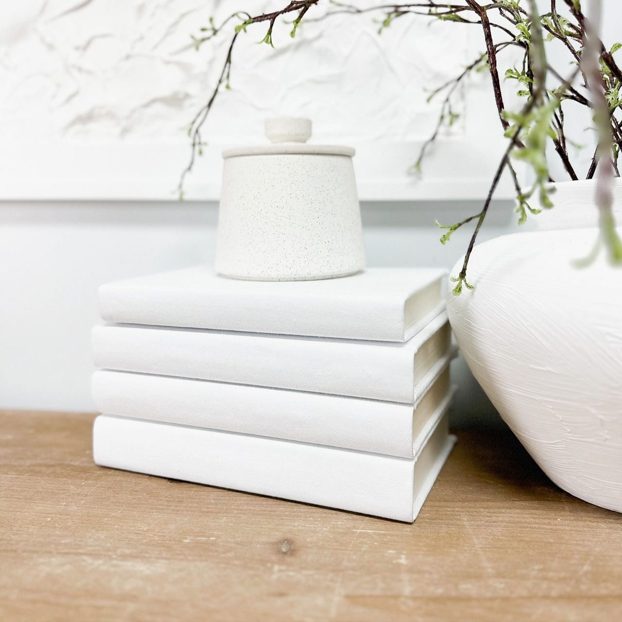 The House of Elements book White Linen Decorative Book