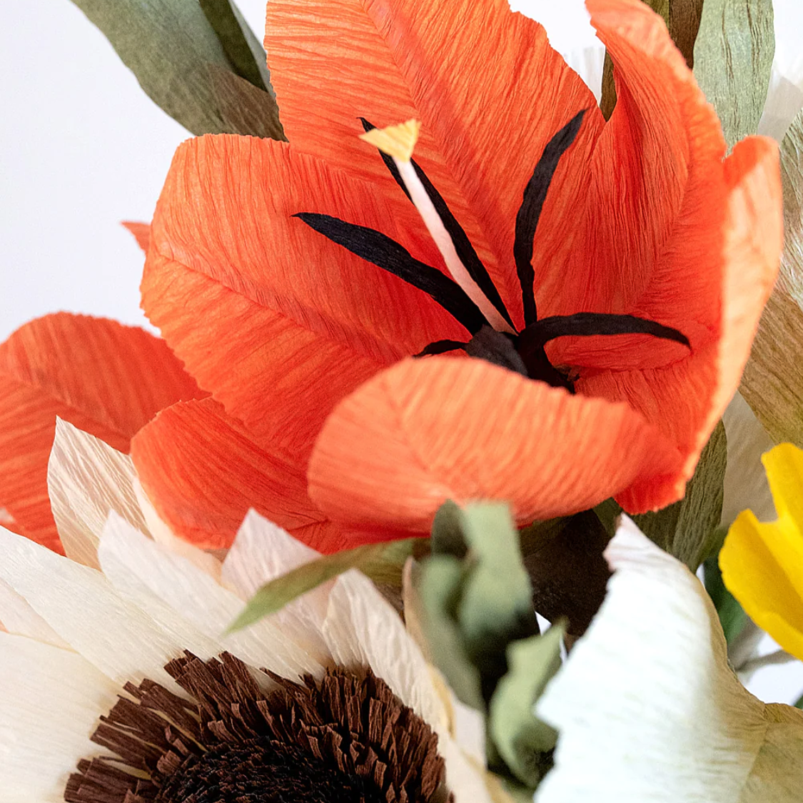 Unwilted faux flower Banana Cream Pie Bouquet