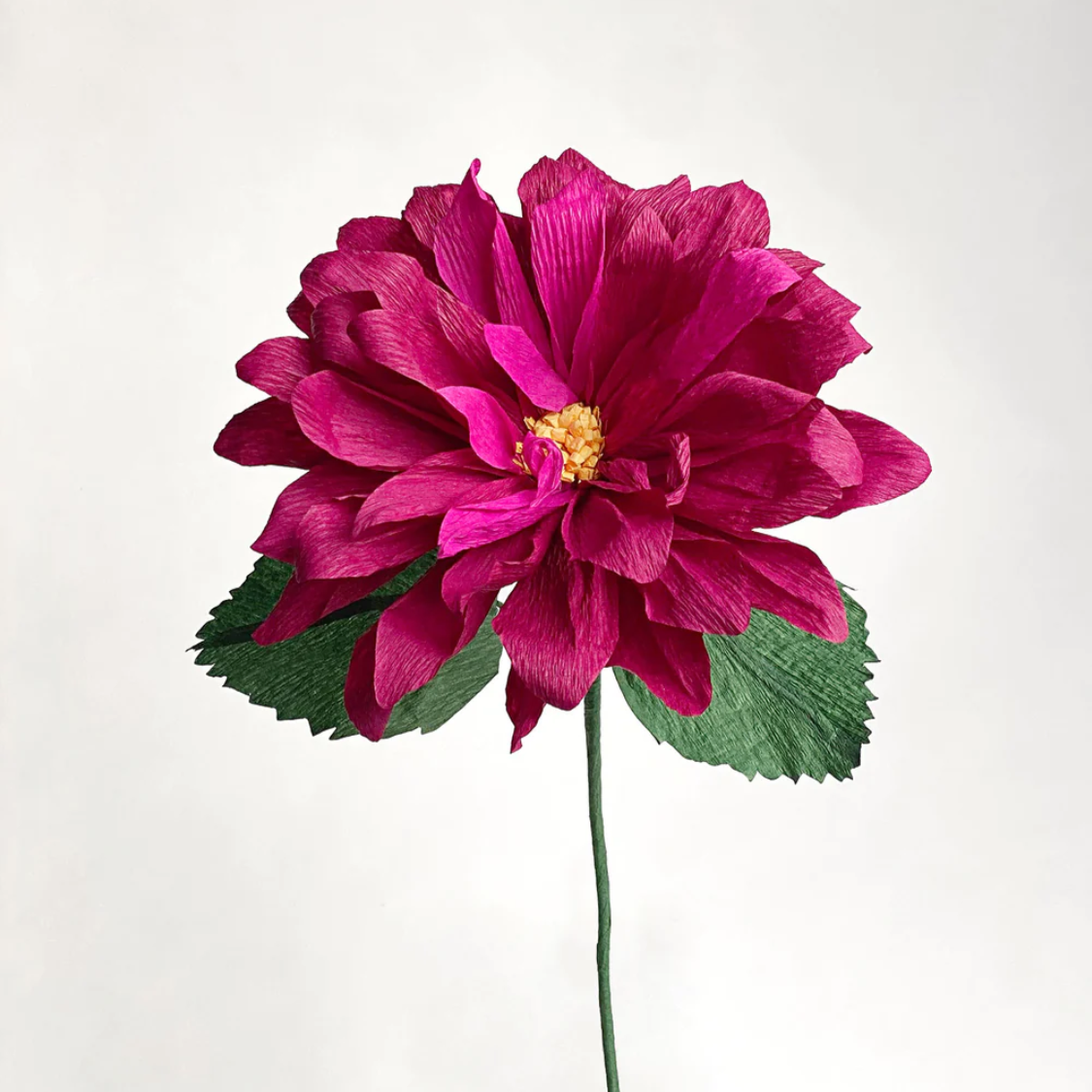 Unwilted faux flower Burgundy Dahlia