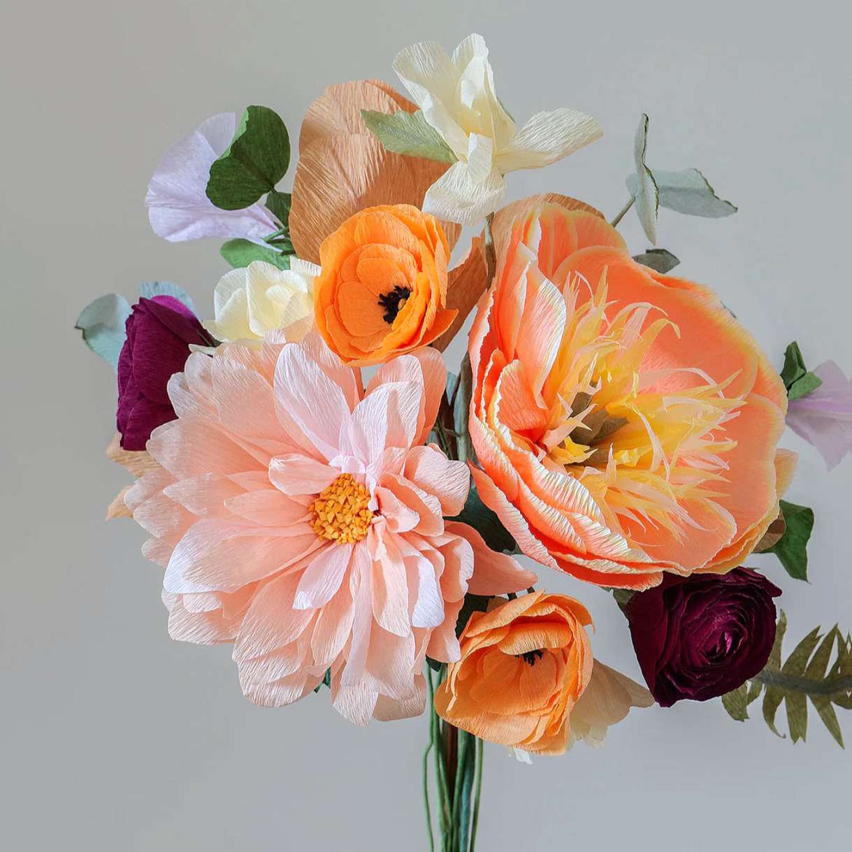 Unwilted faux flower Pumpkin Spice Bouquet