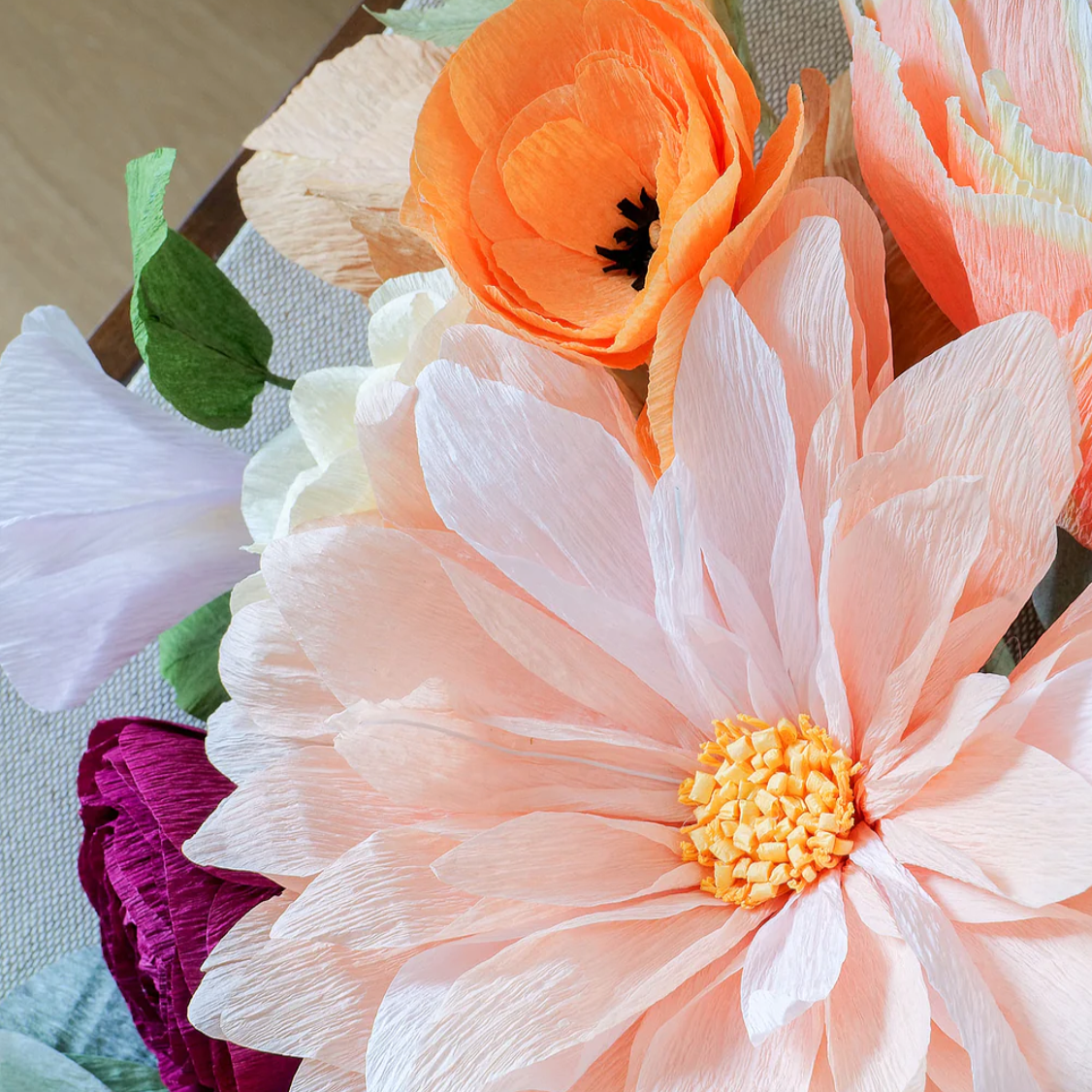 Unwilted faux flower Pumpkin Spice Bouquet