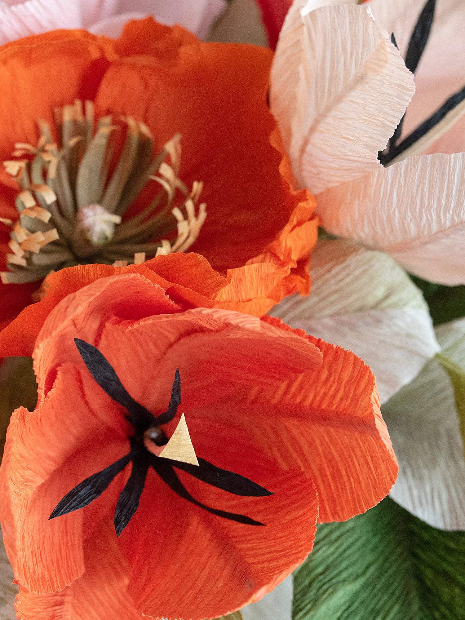 unwilted Paper Flowers Hot To Trot | Modern Paper Flower Bouquet