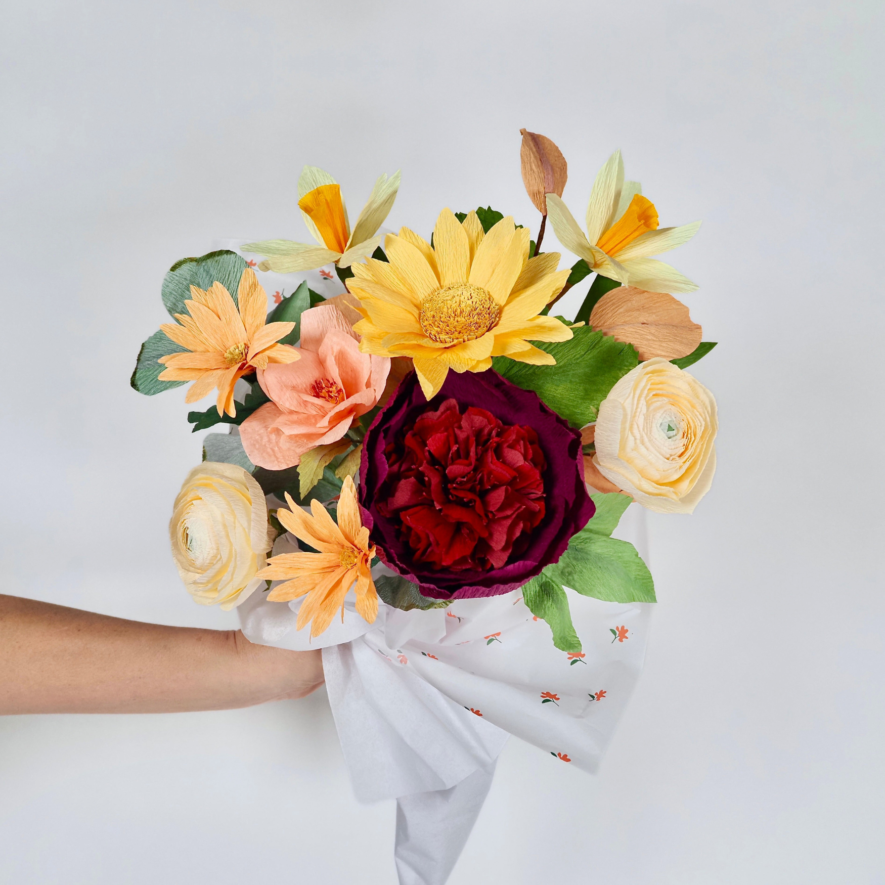 unwilted Paper Flowers Lazy Sunday Bouquet