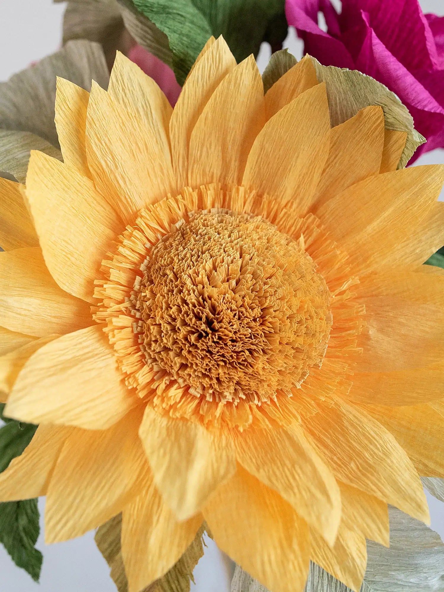 unwilted Paper Flowers Strawberry Lemonade | Mixed Paper Flower Bouquet
