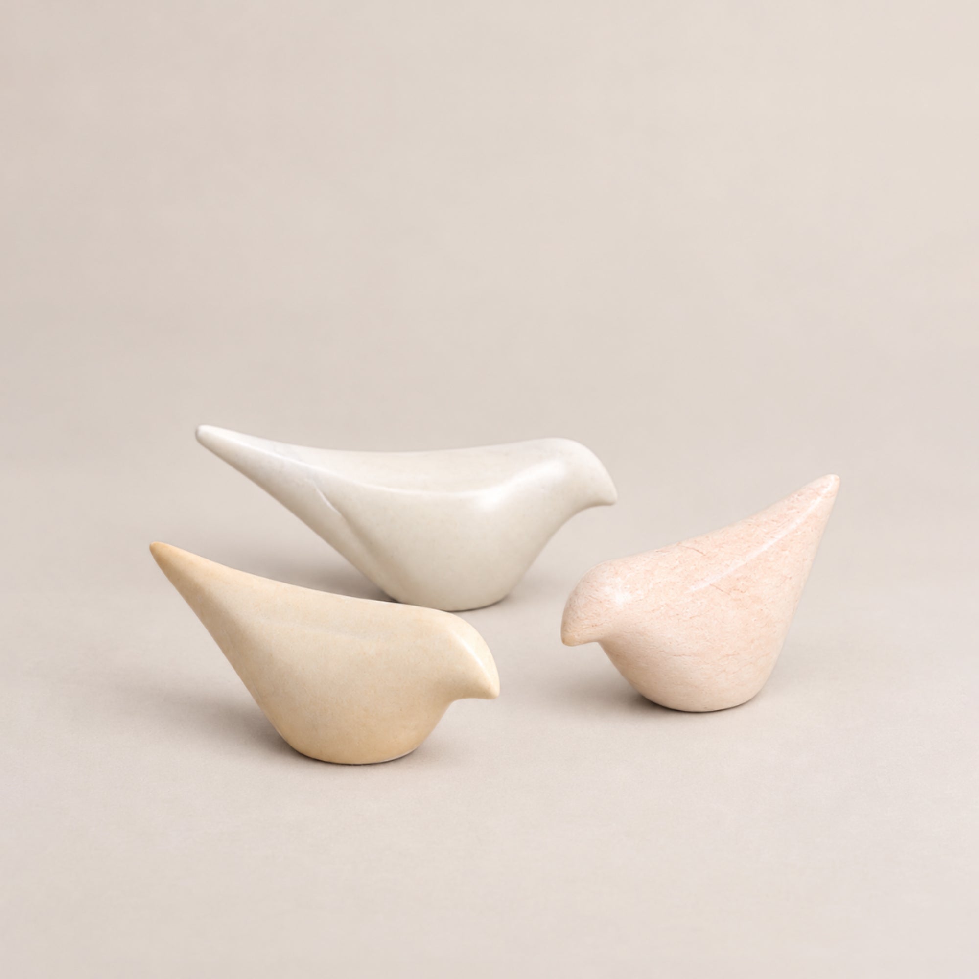 Venture Imports Decorative Objects Hand-Carved Stone Bird