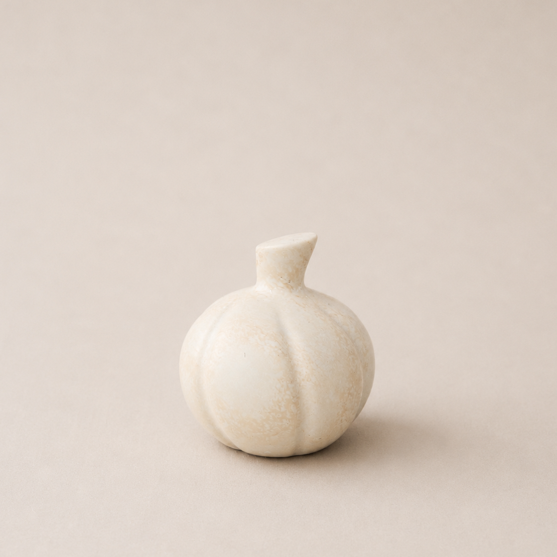 Venture Imports Decorative Objects Hand-Carved Stone Pumpkin