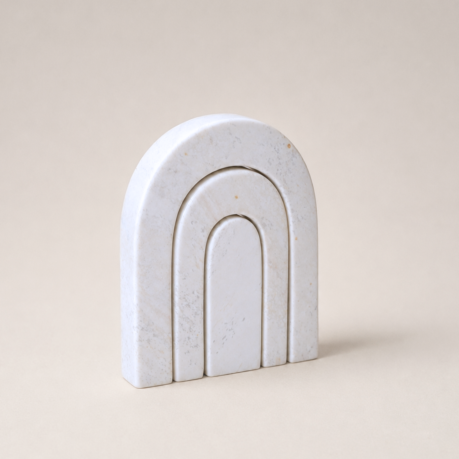 Venture Imports Decorative Objects Hand-Carved Stone Rainbow