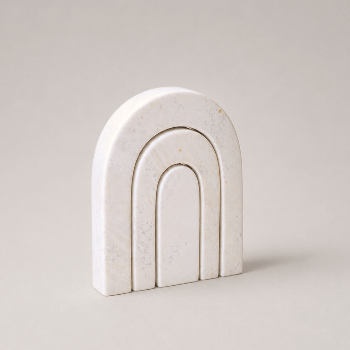 Venture Imports Decorative Objects Hand-Carved Stone Rainbow