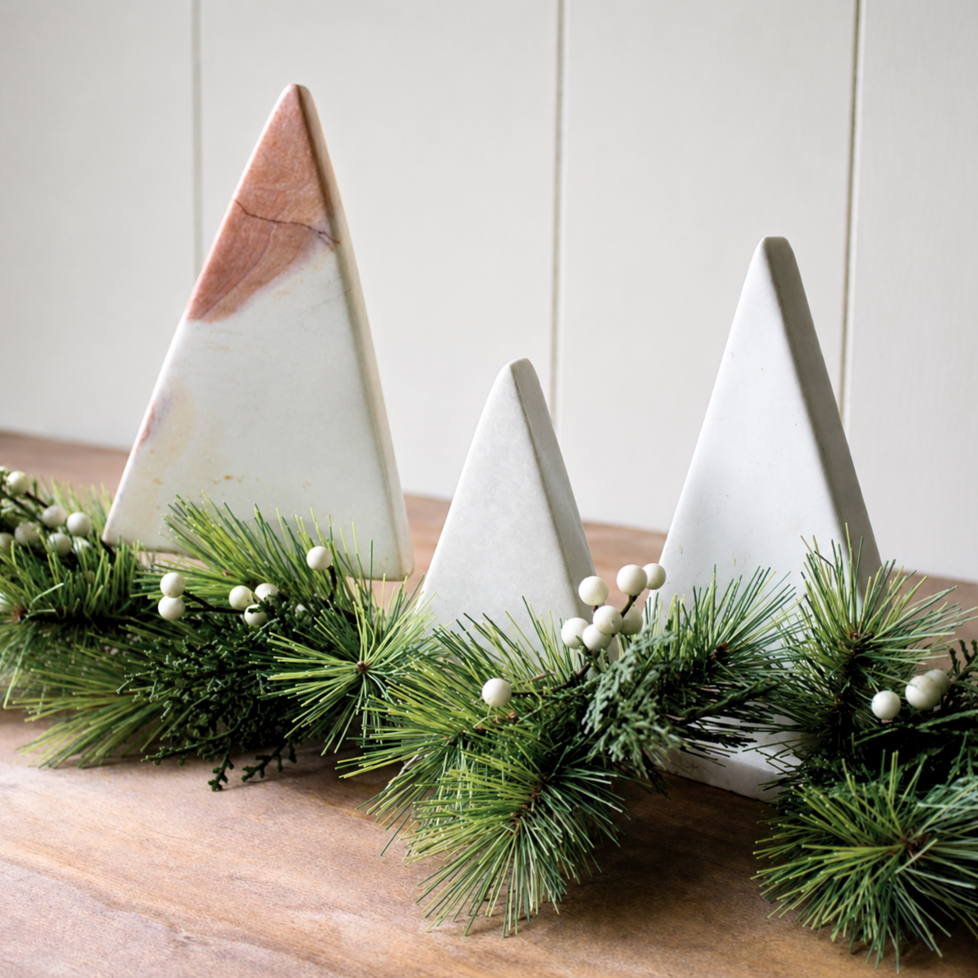 Venture Imports Decorative Objects Natural Soapstone Christmas Tree