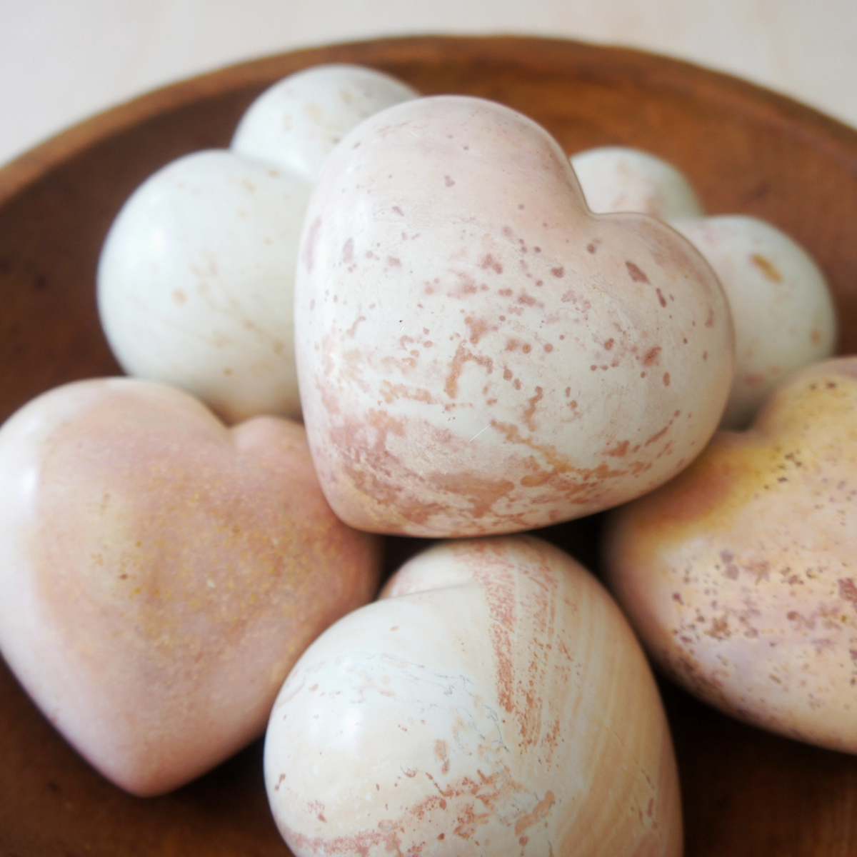 Venture Imports Decorative Objects Natural Soapstone Heart