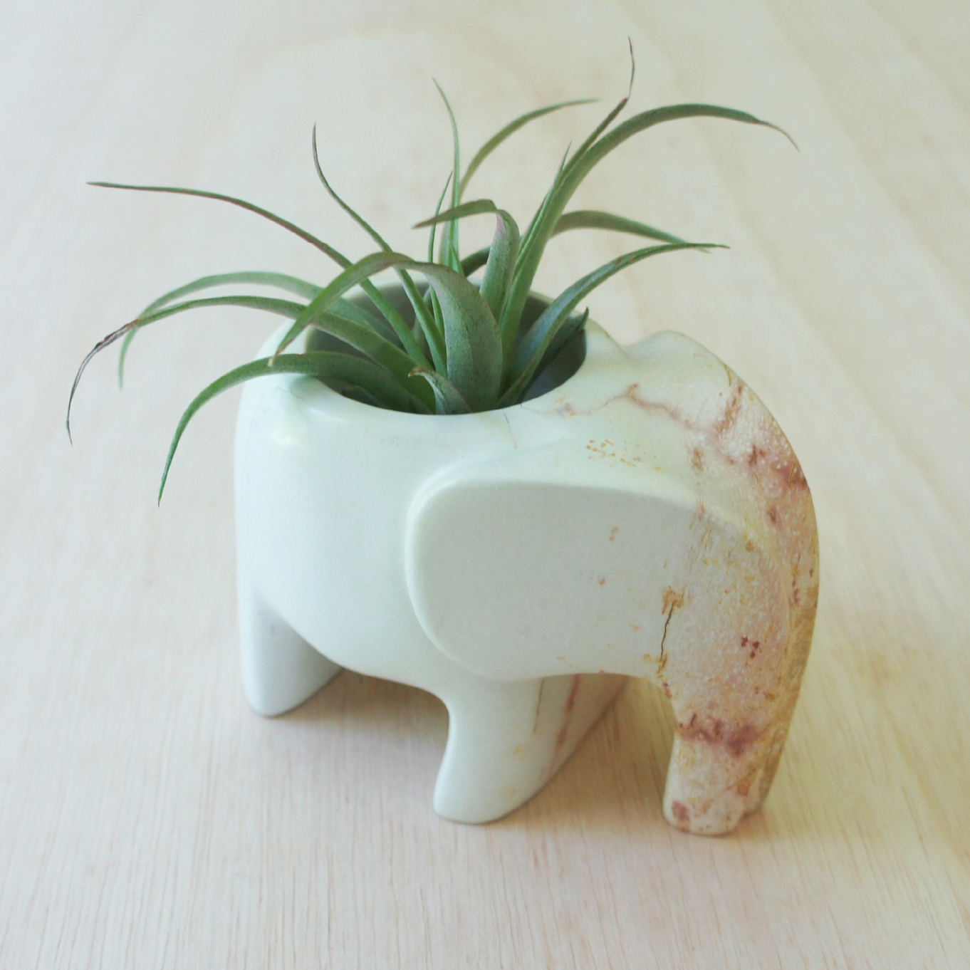 Venture Imports planter Stone Elephant Planter