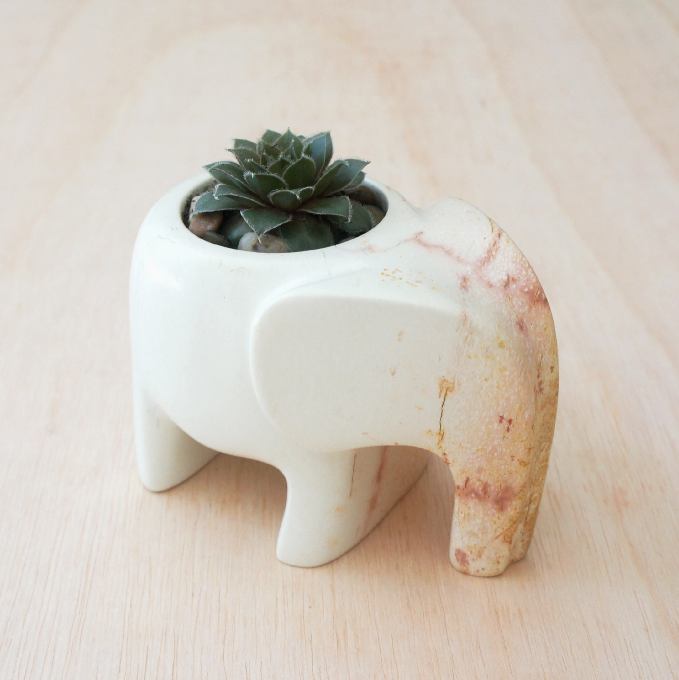 Venture Imports planter Stone Elephant Planter