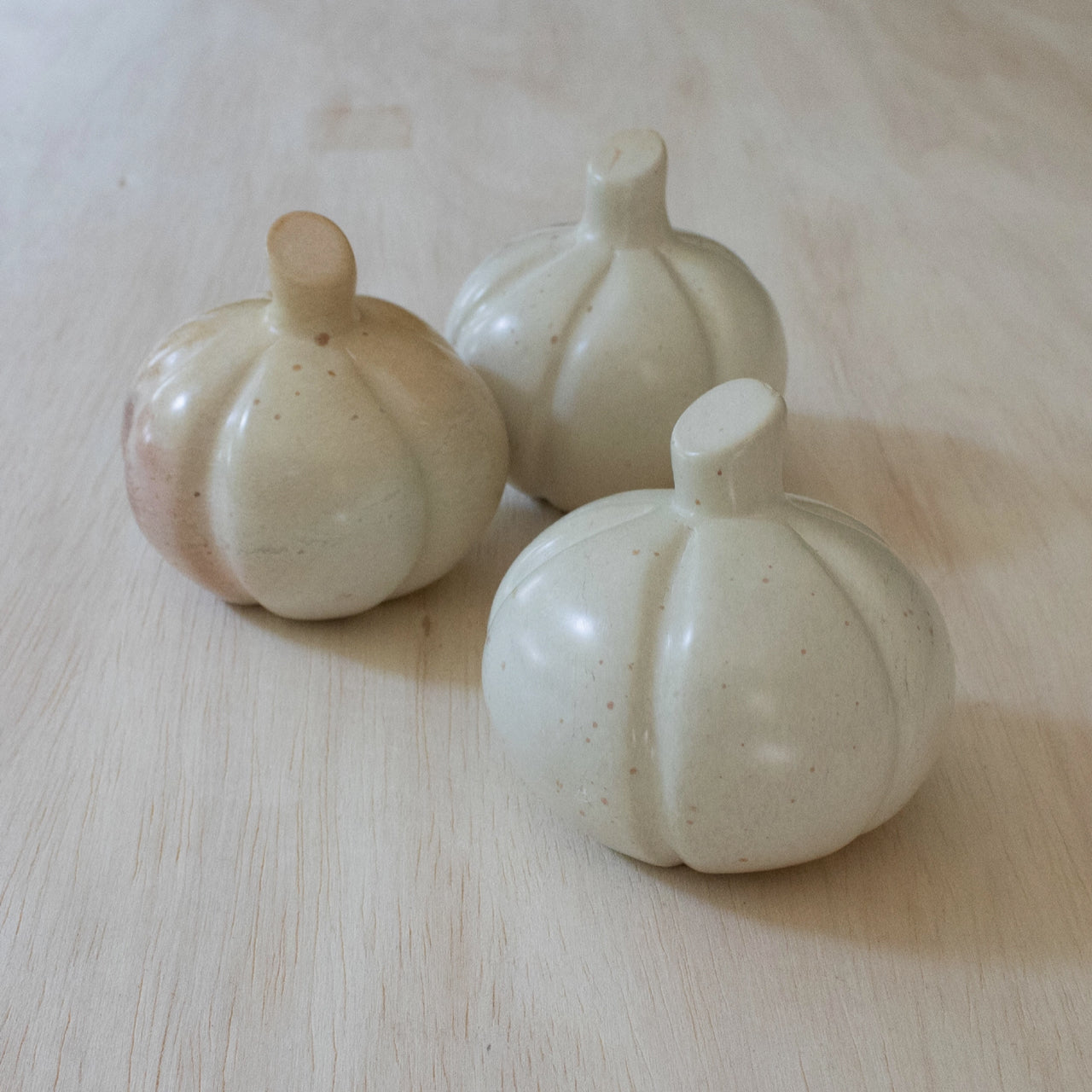 Venture Imports sculpture Hand-Carved Stone Pumpkin