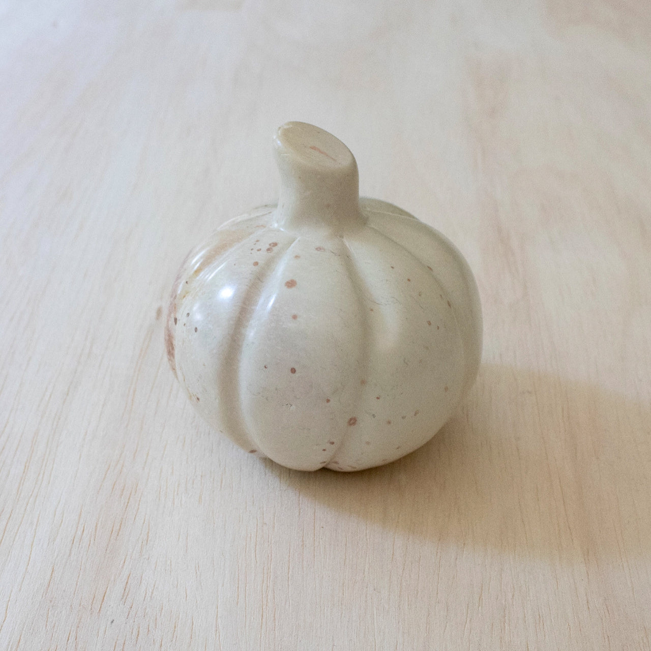 Venture Imports sculpture Hand-Carved Stone Pumpkin