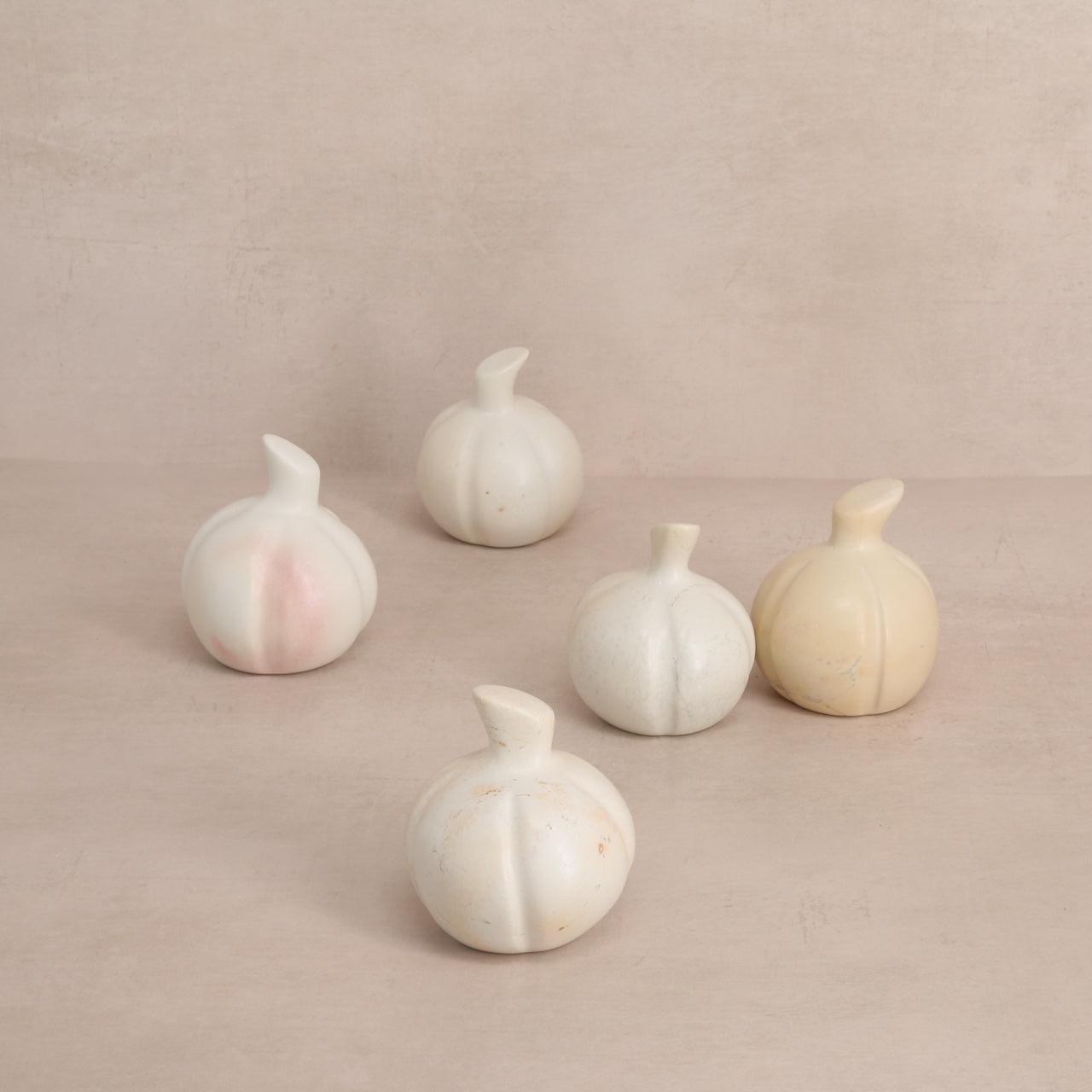 Venture Imports sculpture Hand-Carved Stone Pumpkin