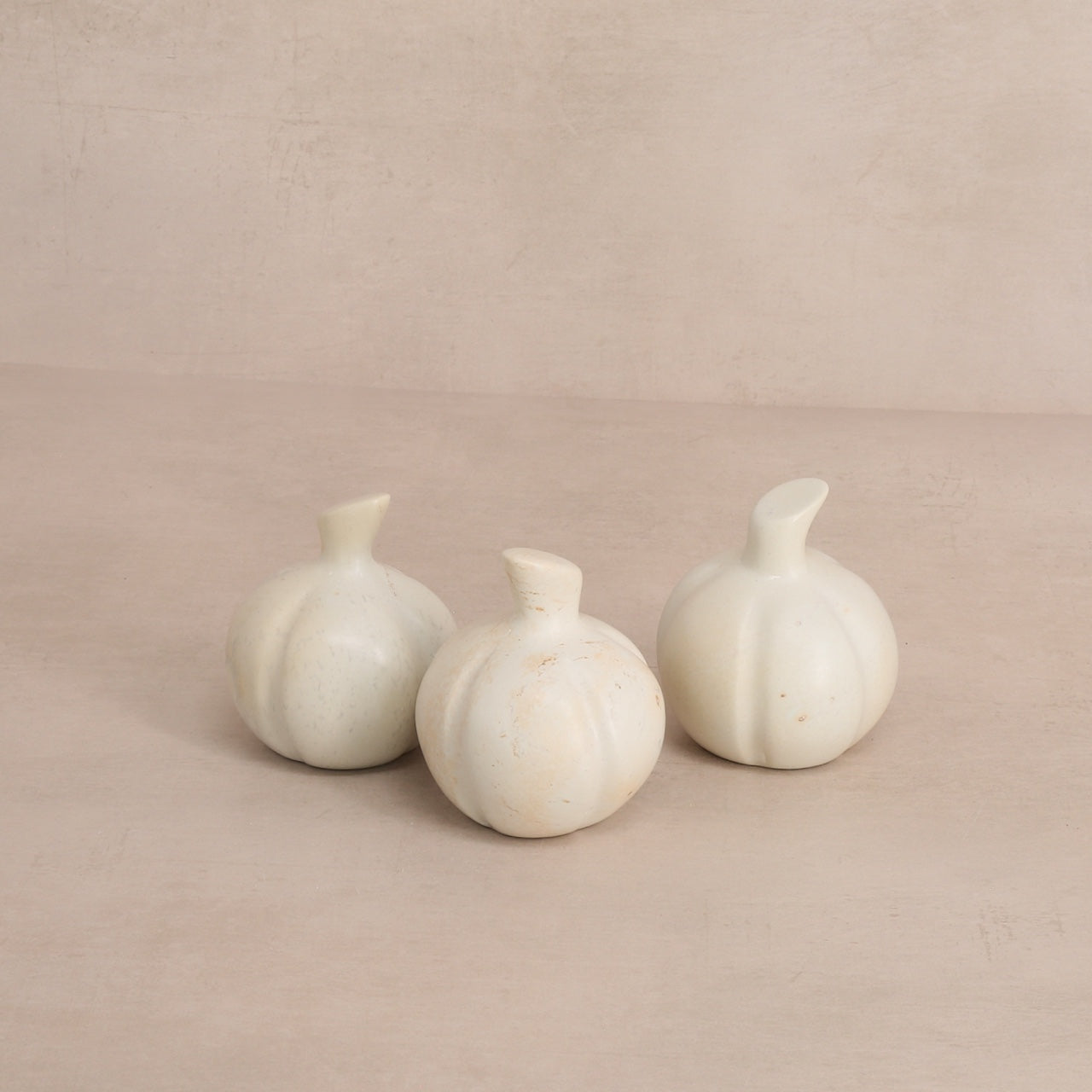 Venture Imports sculpture Hand-Carved Stone Pumpkin