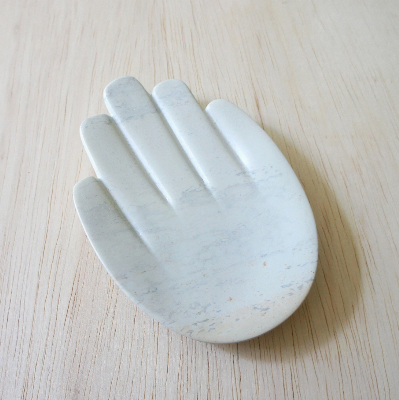 Venture Imports sculpture Hand Stone Dish