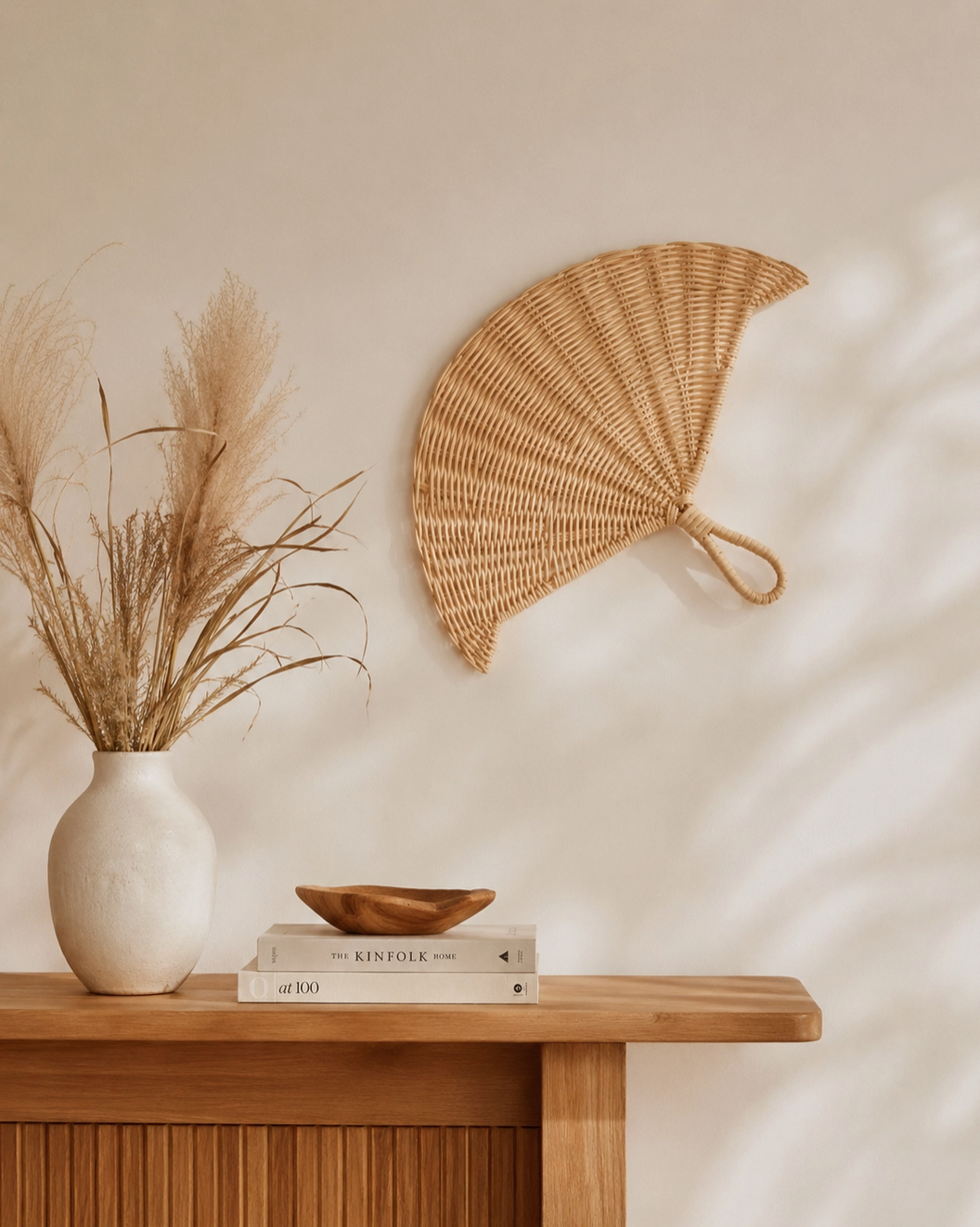Village Thrive Decorative Objects Rattan Woven Fan