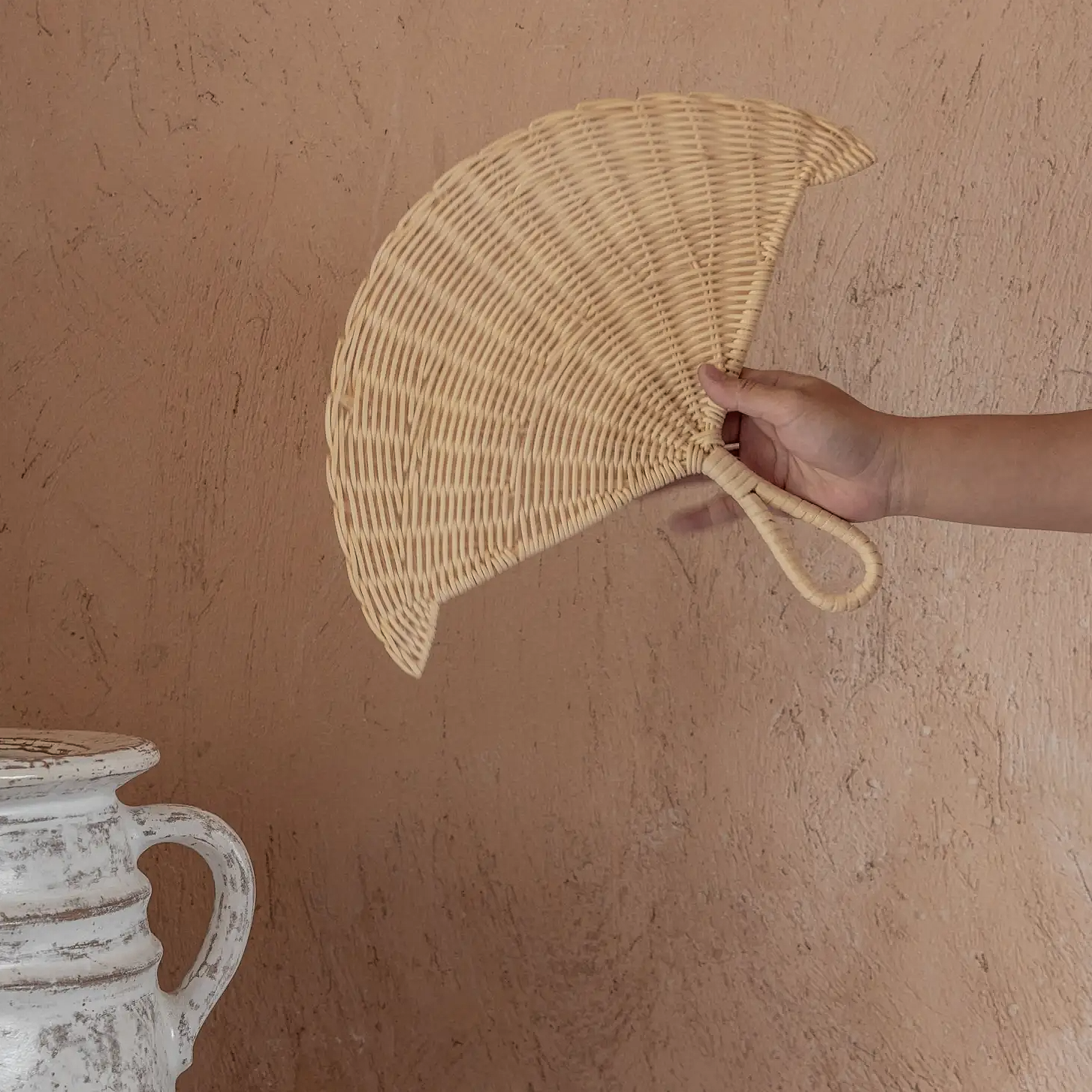 KAZI bowl Rattan Woven Fan