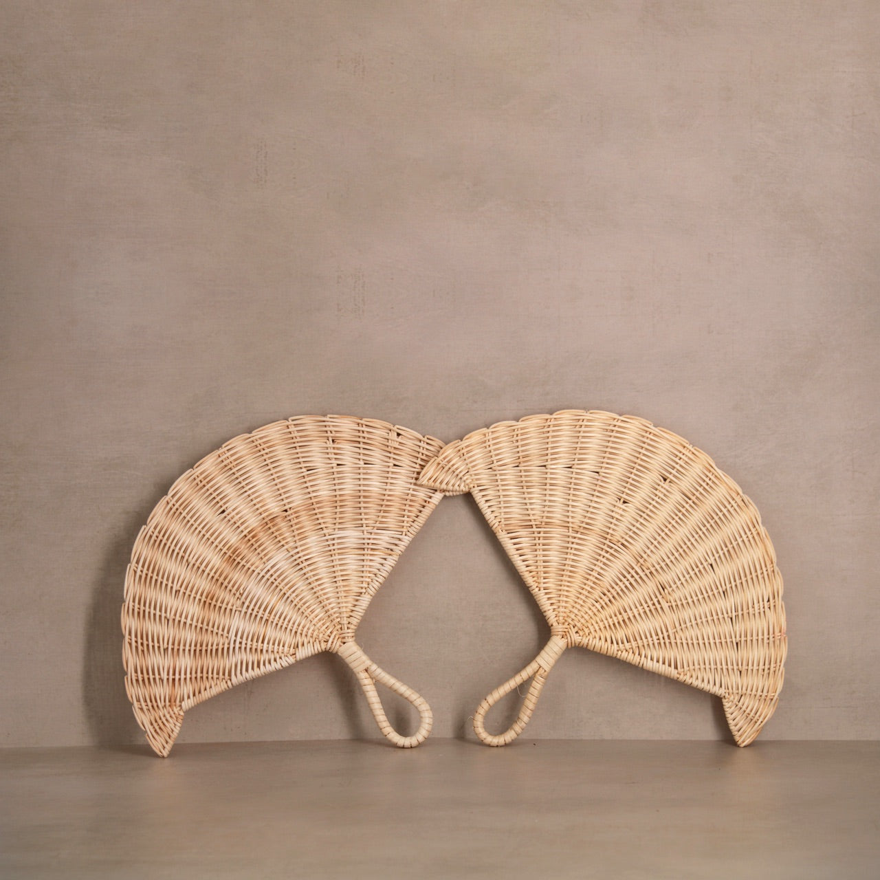 Village Thrive Rattan Woven Fan