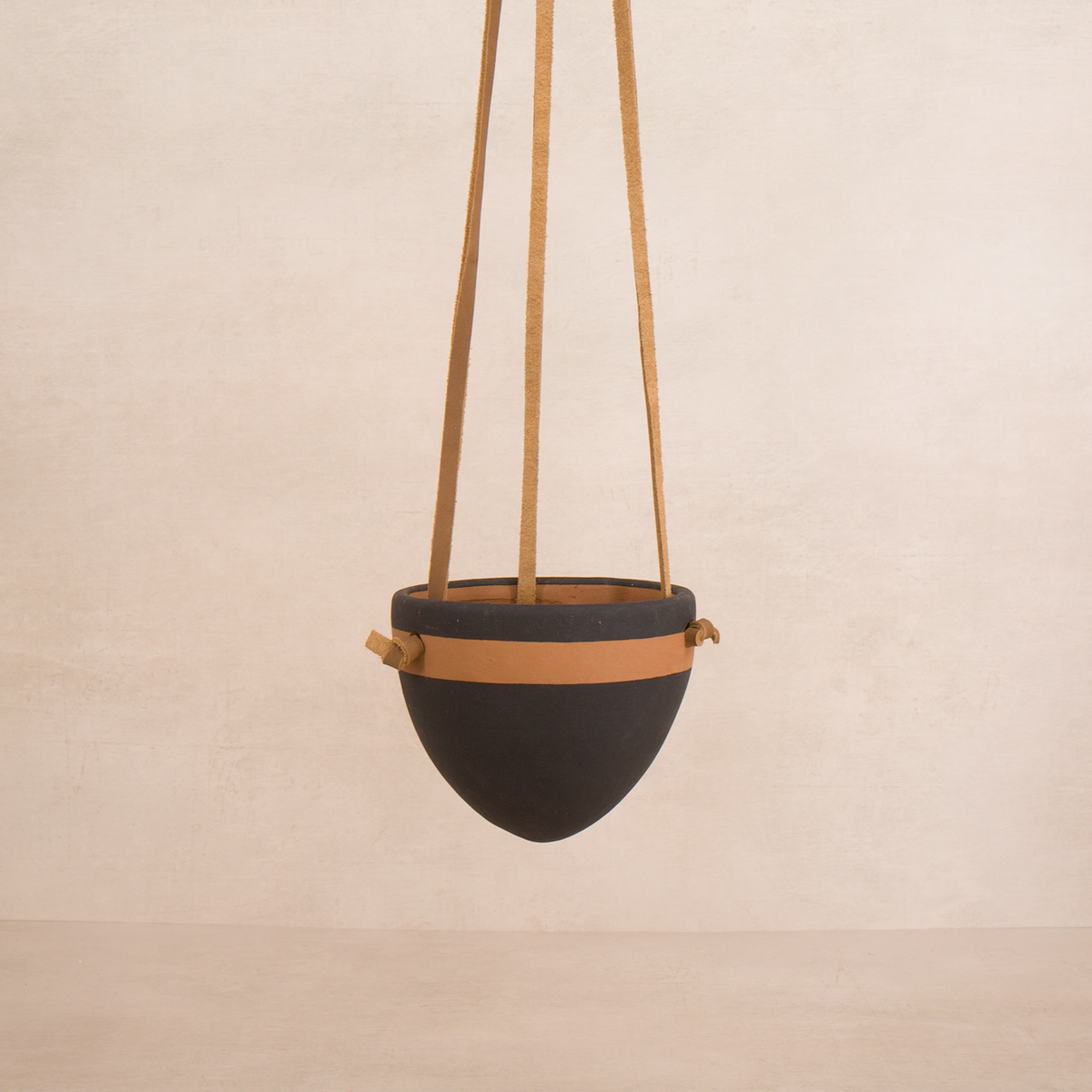 Black Terracotta Hanging Planter